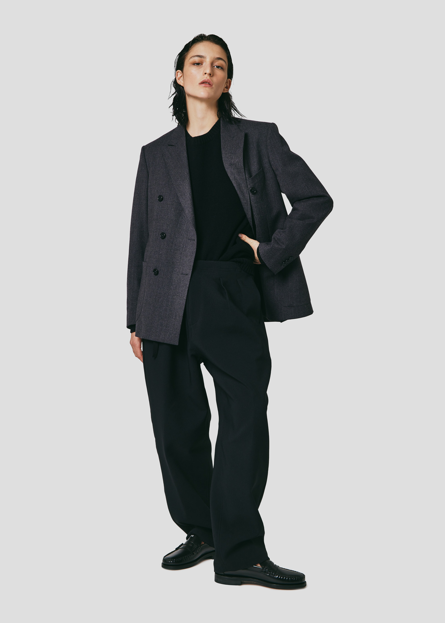 SEVEN GAUGE TROPICAL WOOL BLAZER GREY