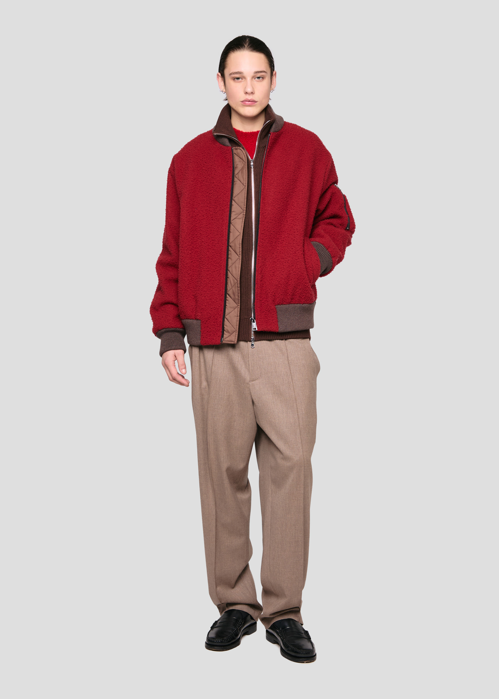 SEVEN GAUGE: BOMBER IN CASENTINO ROSSO