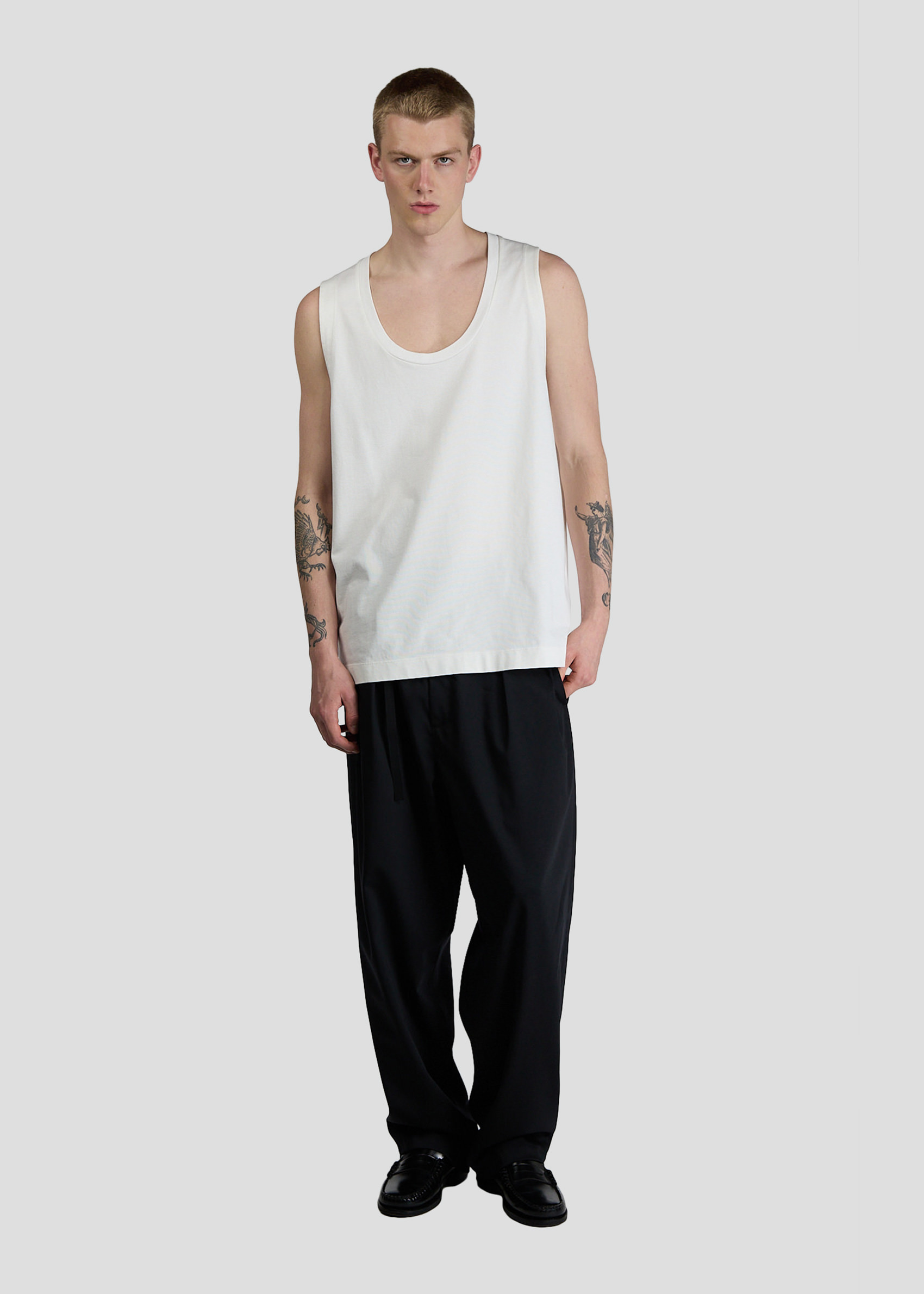 SEVEN GAUGE TANK HEAVY JERSEY WHITE