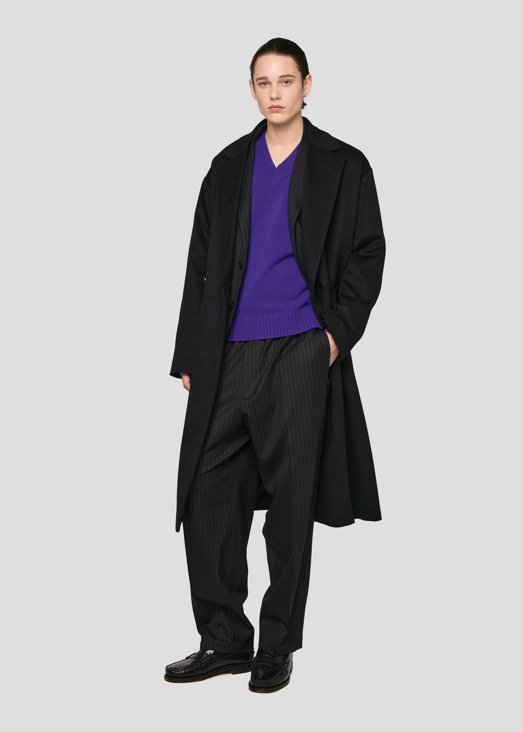 SEVEN GAUGE: CAPPOTTO IN LANA NERO