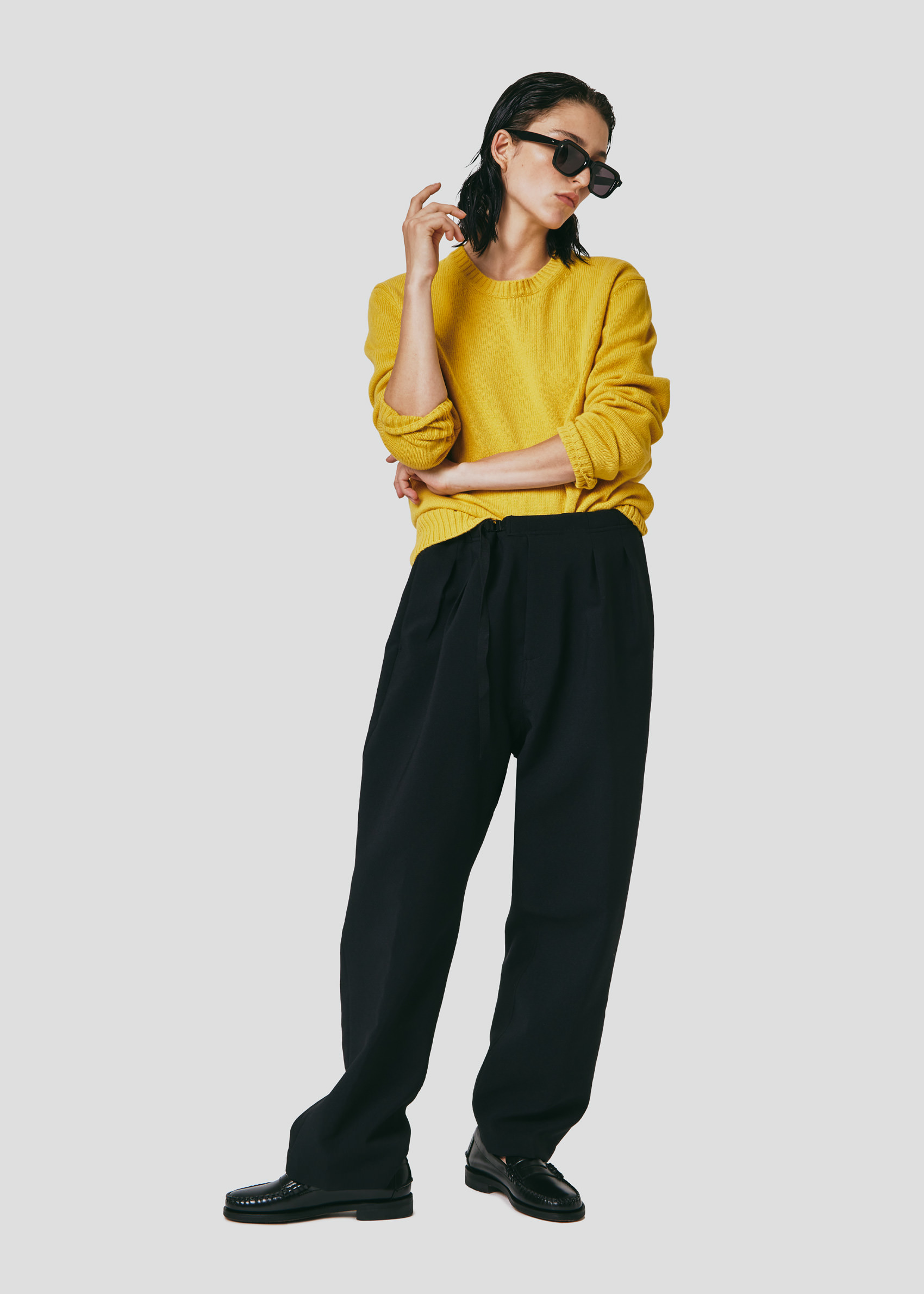 SEVEN GAUGE: MAGLIA GIROCOLLO IN LANA GIALLO