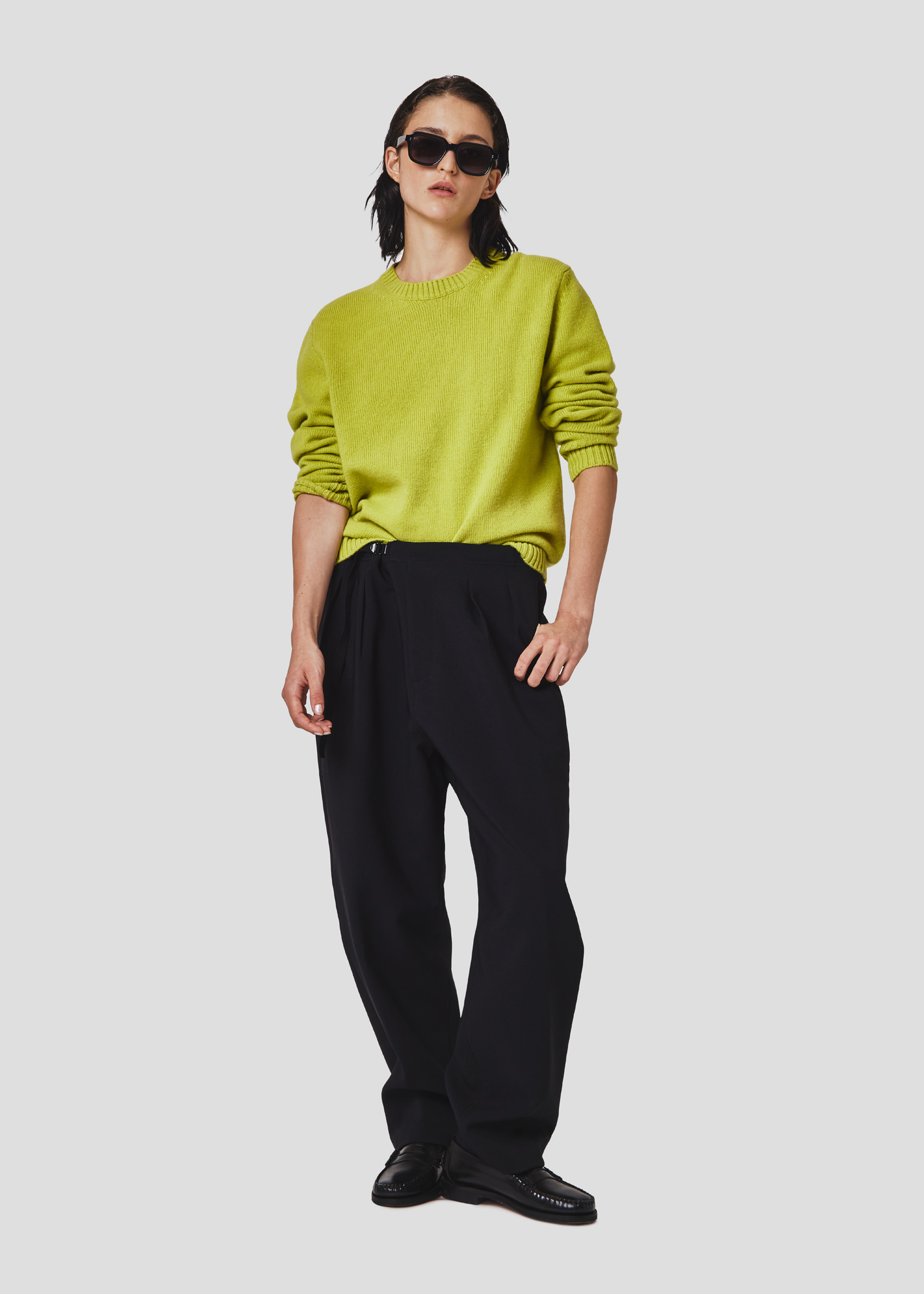 SEVEN GAUGE: MAGLIA GIROCOLLO IN LANA ACIDO