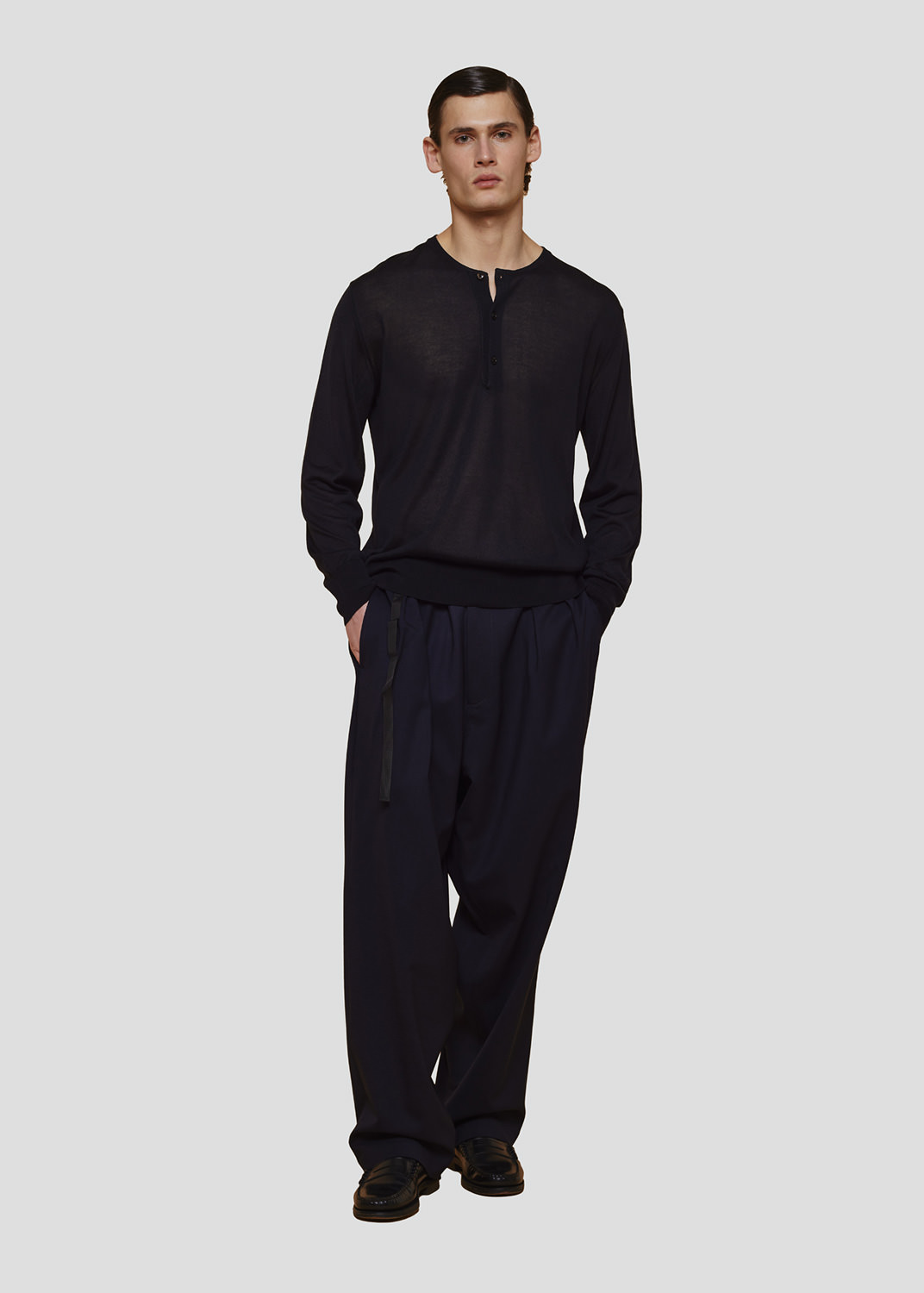 SEVEN GAUGE: SERAFINO LYOCELL M/L NERO