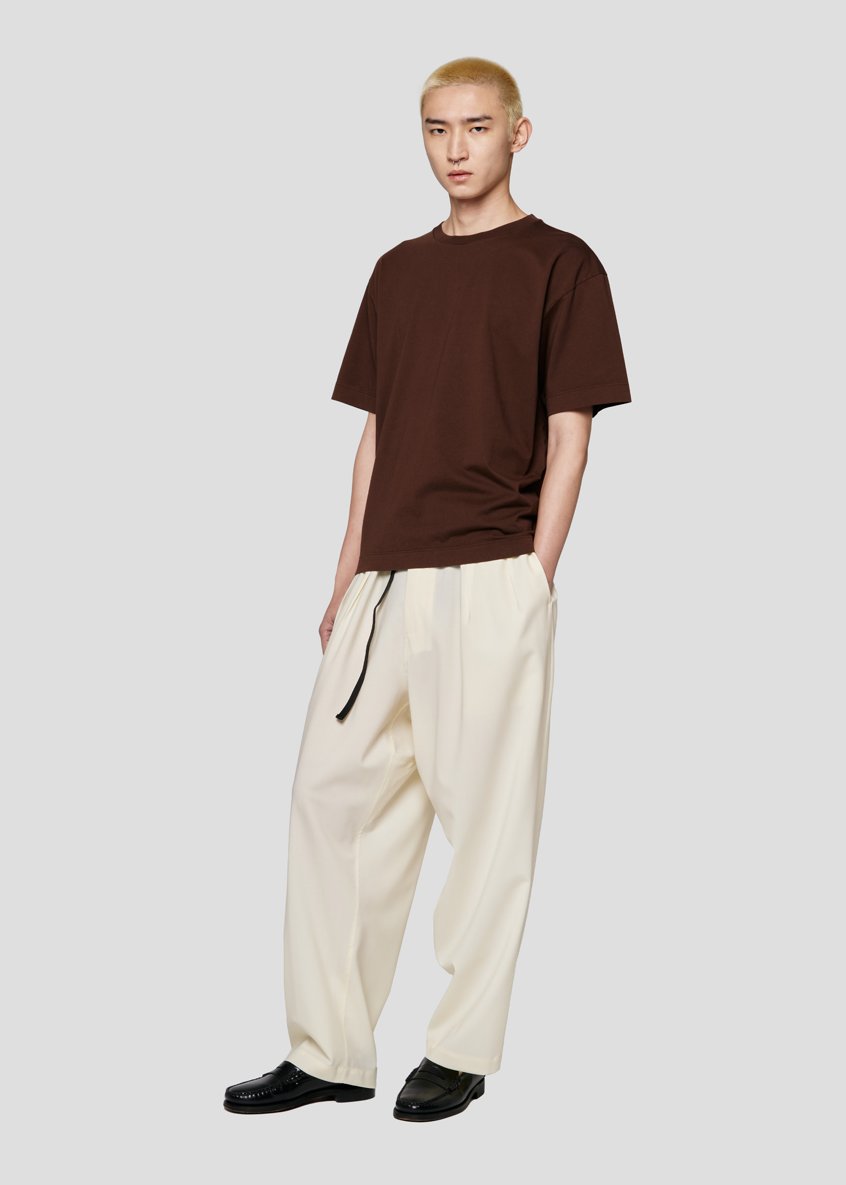SEVEN GAUGE: T-SHIRT CREWNECK SHORT SLEEVE BROWN