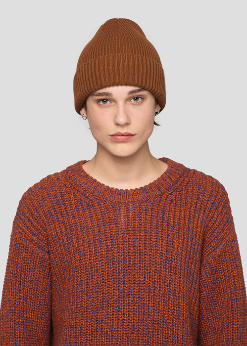 SEVEN GAUGE: MERINOS BEANIE HAZELNUT
