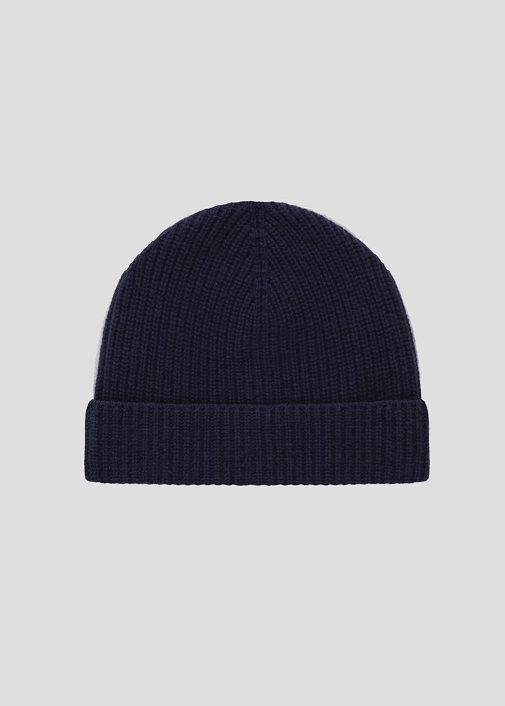 SEVEN GAUGE: BLUE WOOL BEANIE