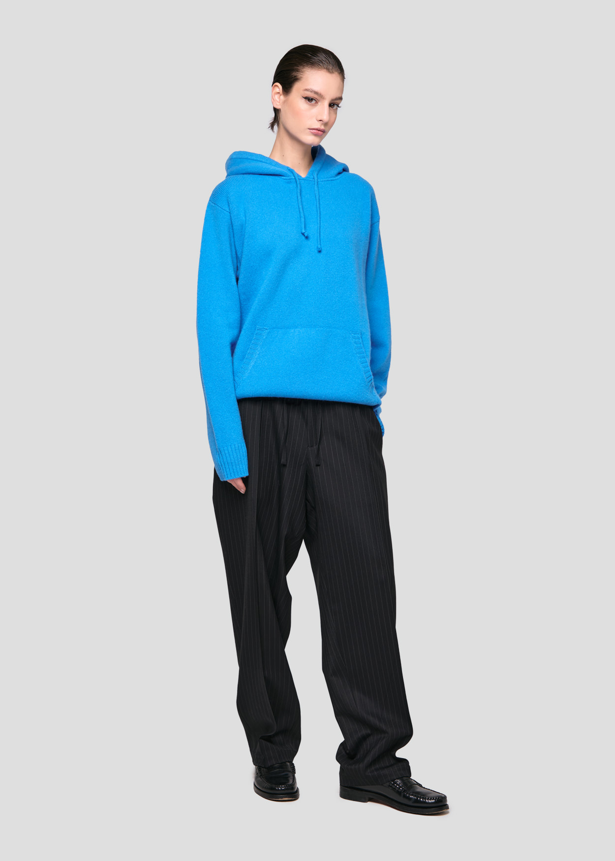 SEVEN GAUGE: LAMBSWOOL HOODED SWEATER PUFFO