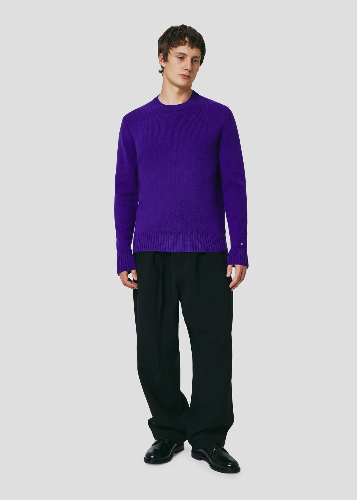 SEVEN GAUGE: CREW NECK SWEATER PURPLE