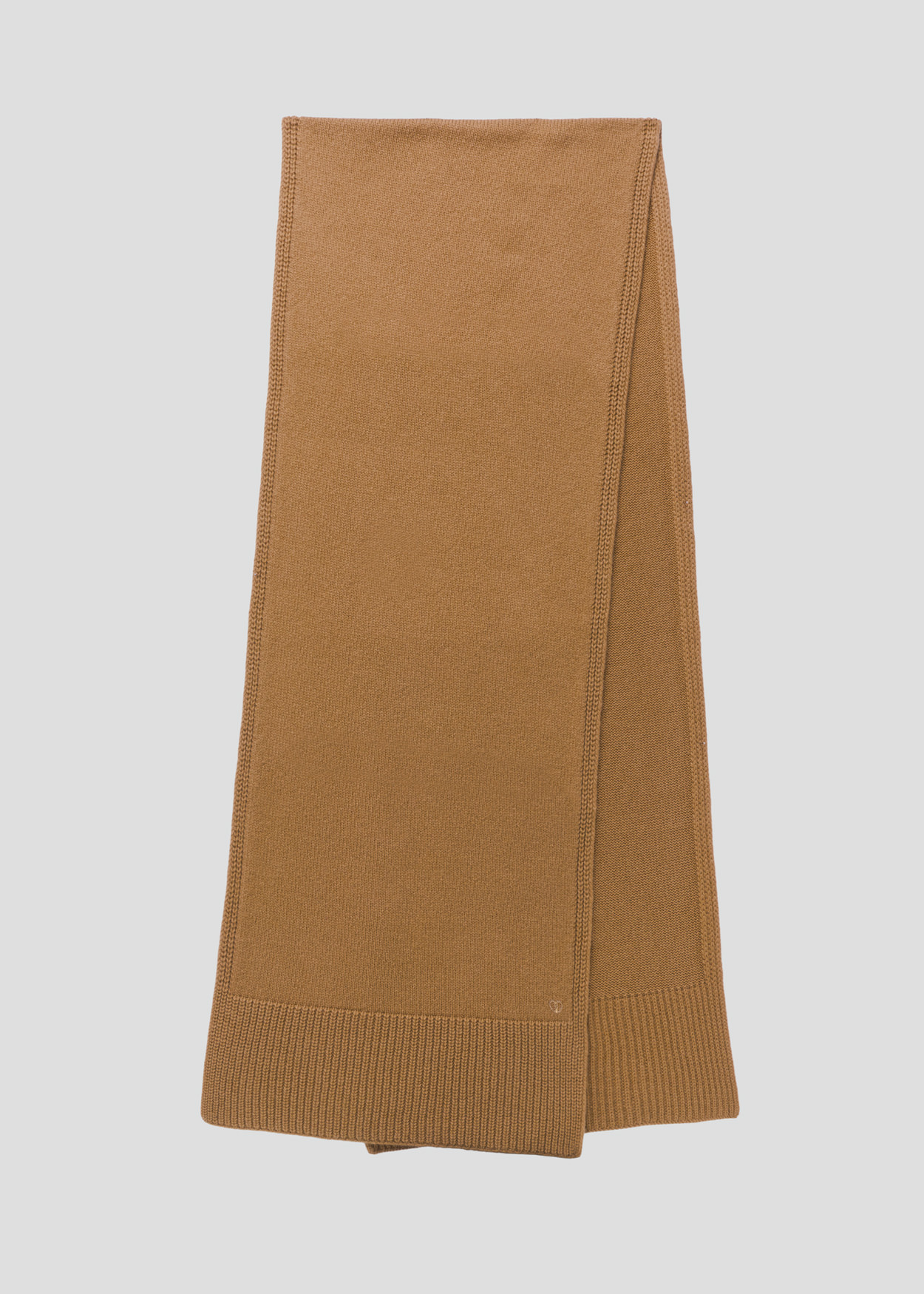 SEVEN GAUGE: SCIARPA IN MAGLIA CAMMELLO