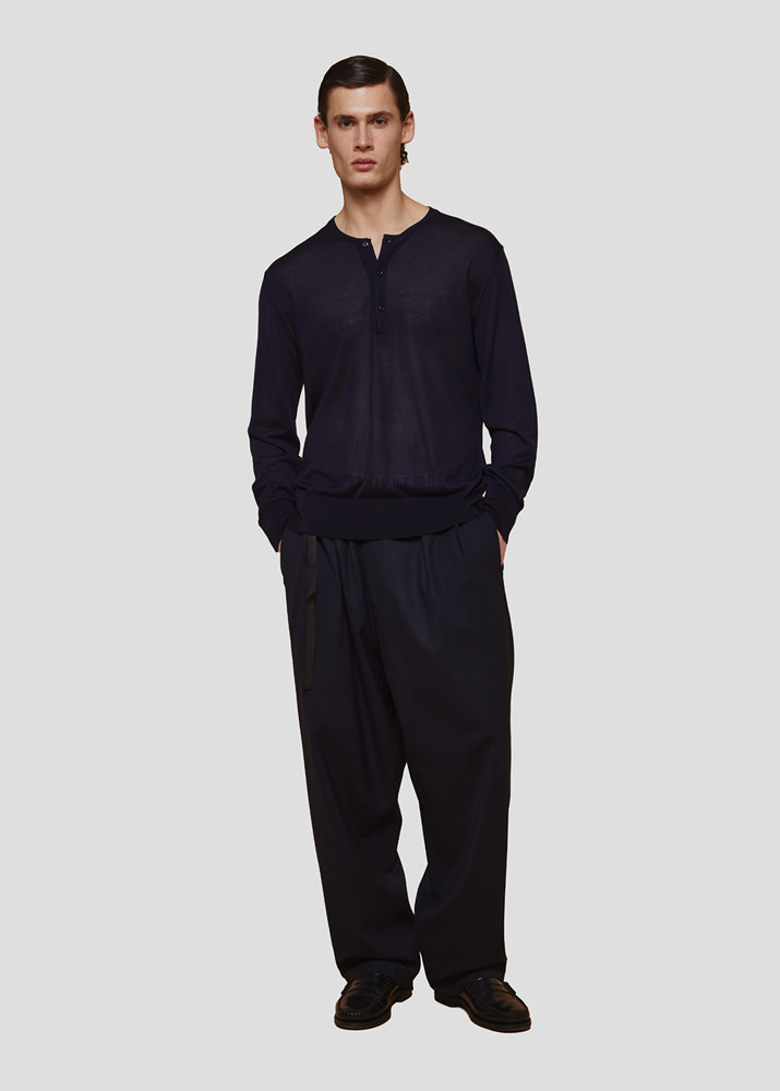 SEVEN GAUGE: SERAFINO LYOCELL M/L BLU