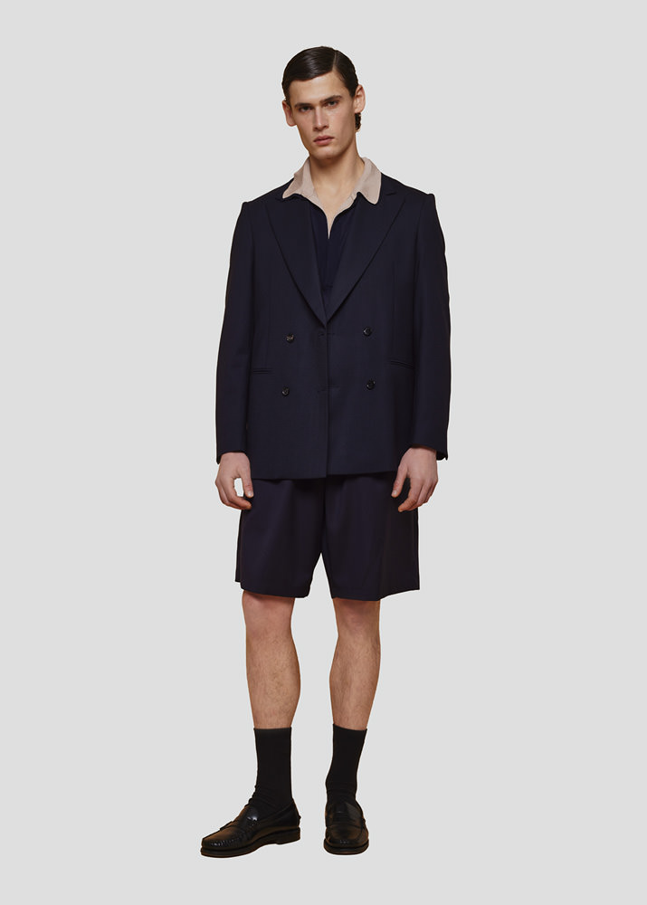 SEVEN GAUGE: SHORT IN MAGLIA EFFETTO A SPRUZZO PINK