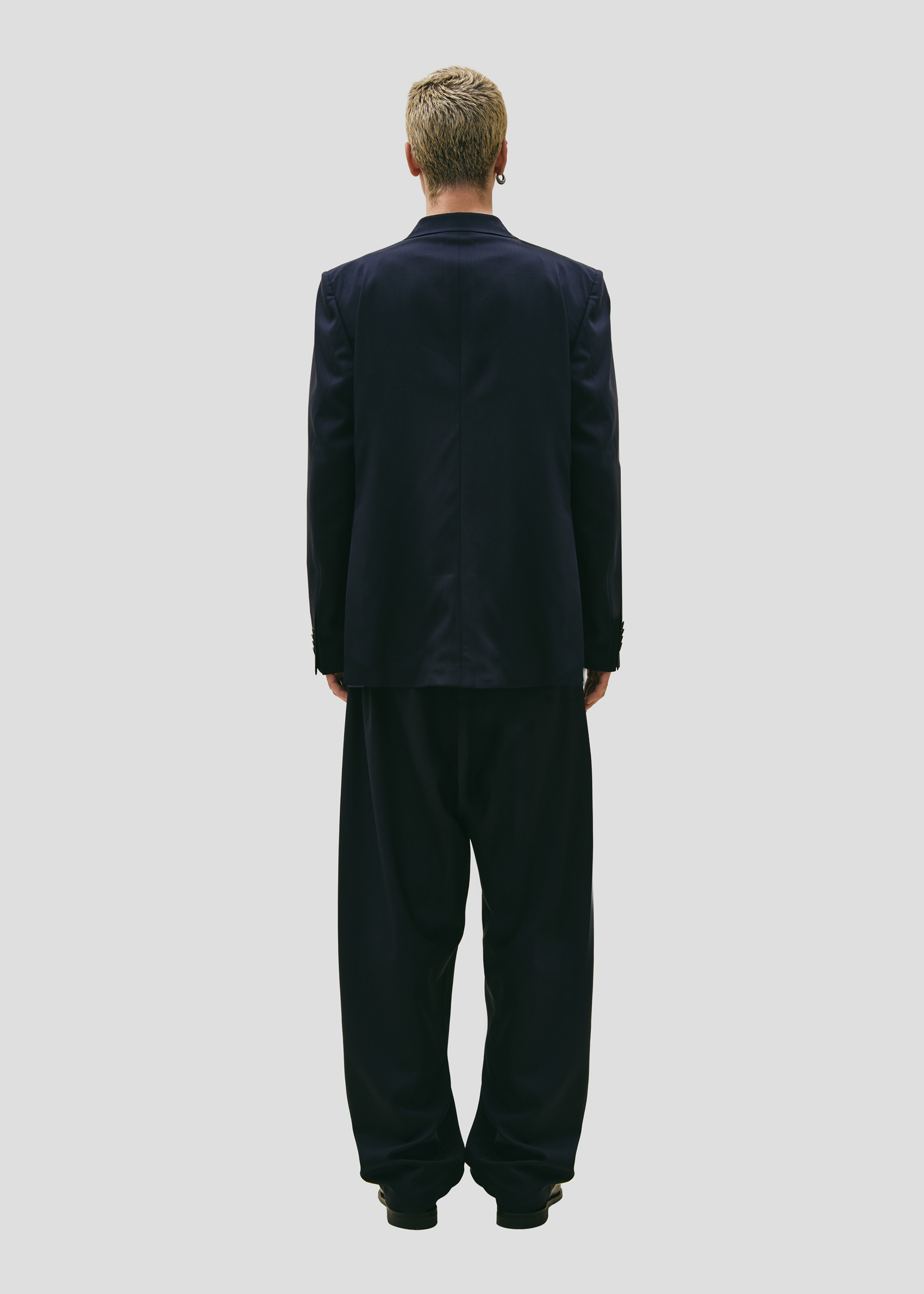 SEVEN GAUGE: BLAZER DOPPIOPETTO FRESCO DI LANA BLU