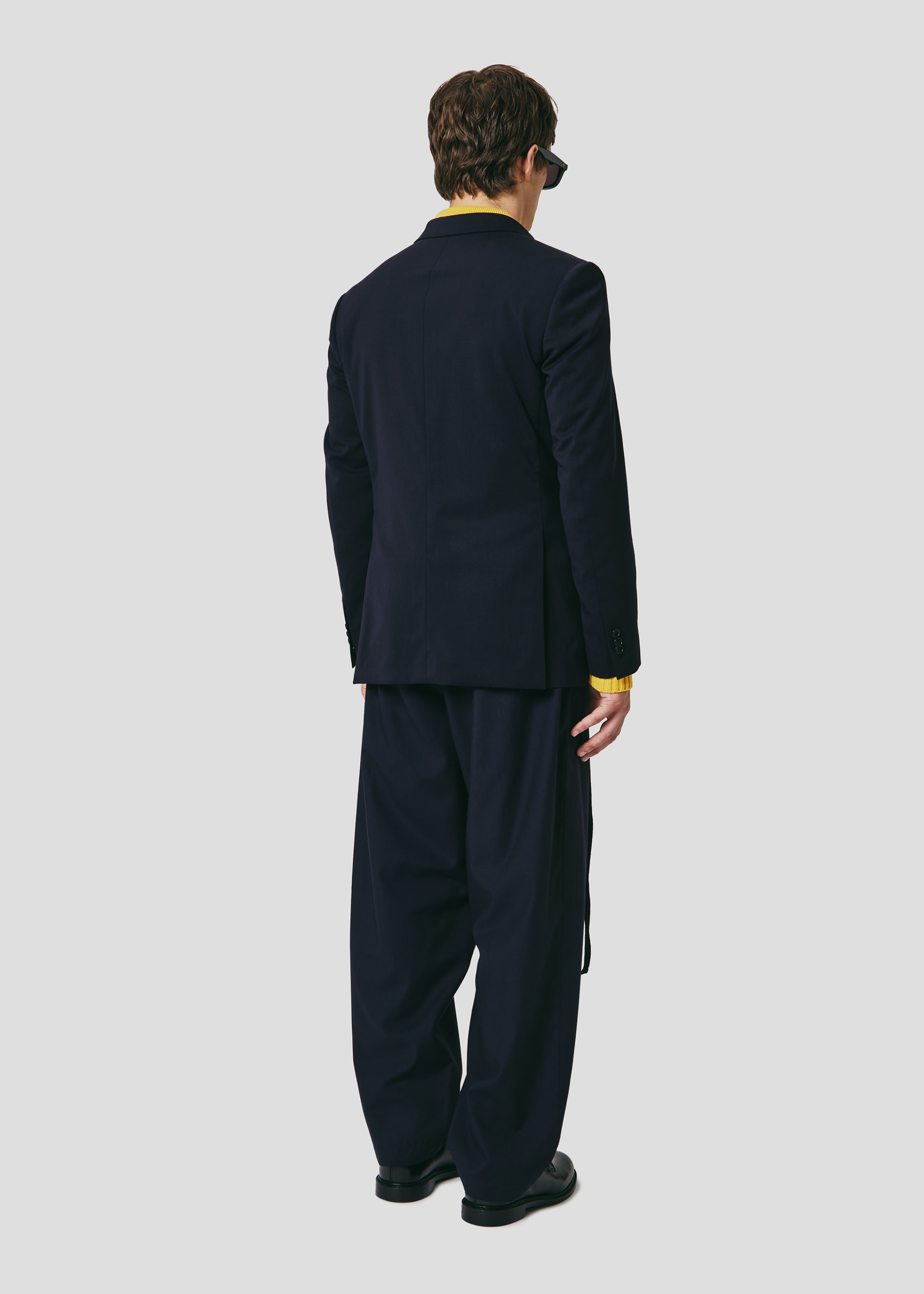 SEVEN GAUGE: BLAZER DOPPIOPETTO FRESCO DI LANA BLU