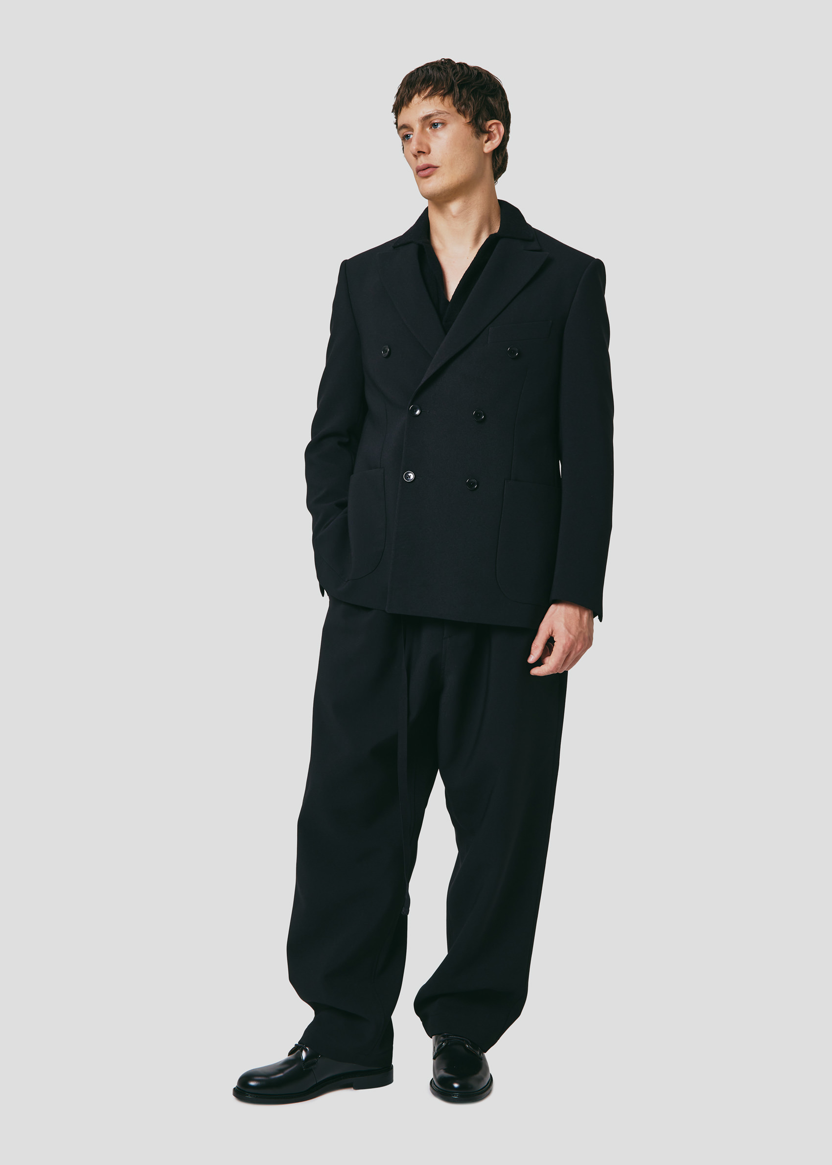 SEVEN GAUGE: TECHNICAL FABRIC BLAZER BLACK