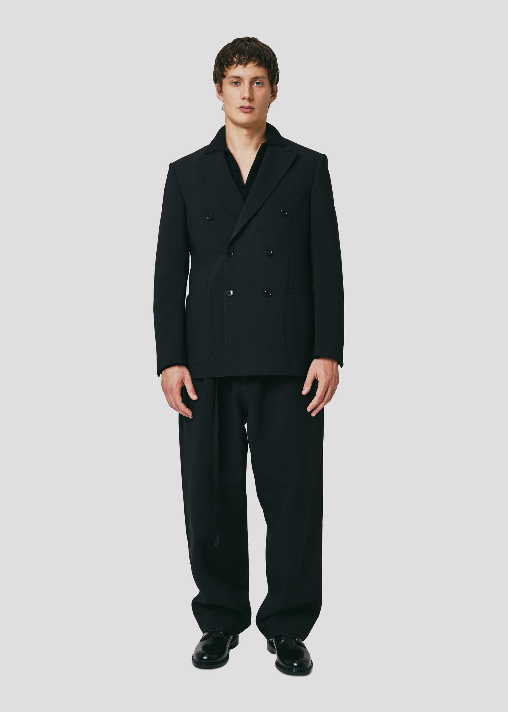 SEVEN GAUGE: TECHNICAL FABRIC BLAZER BLACK