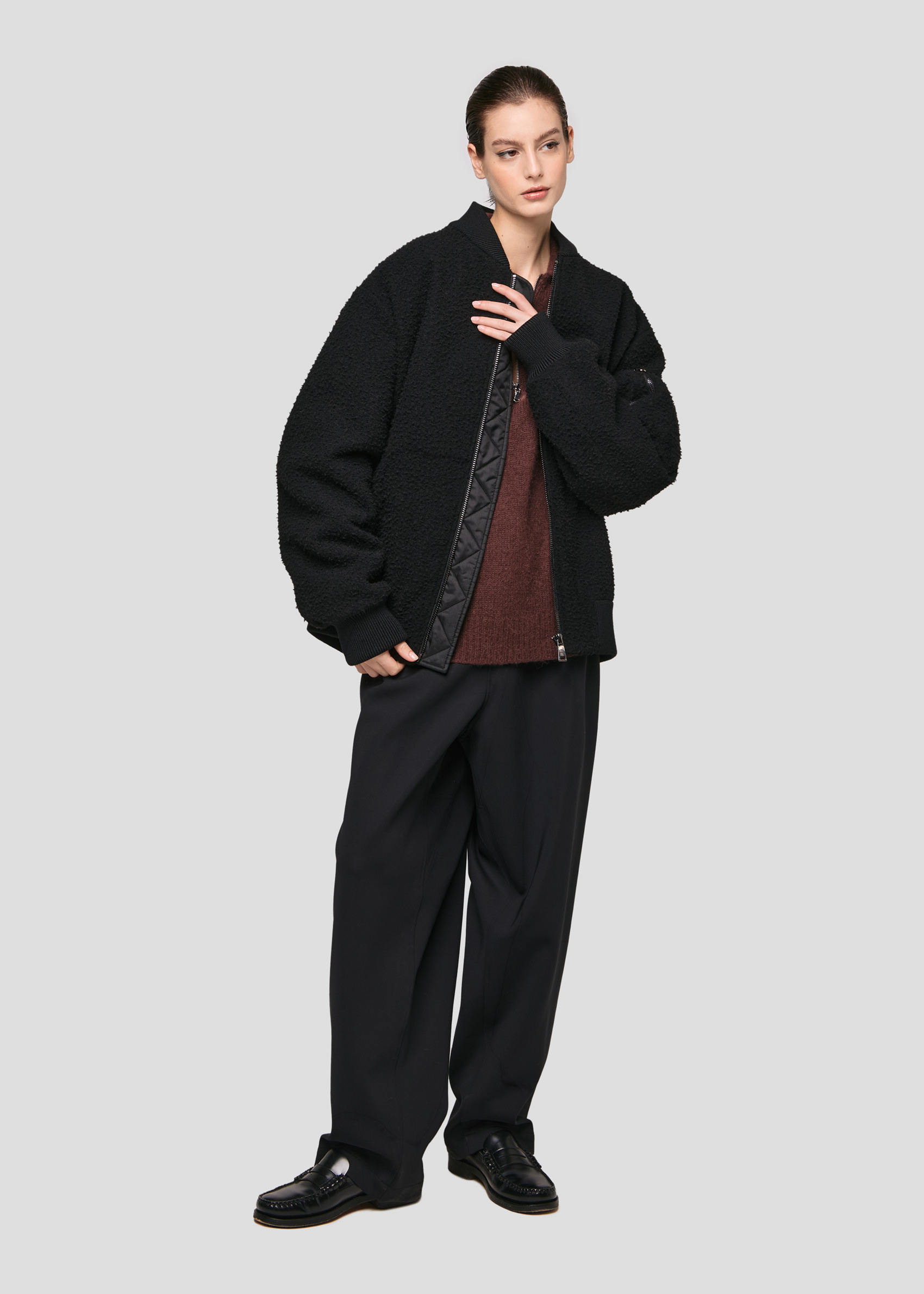 SEVEN GAUGE: BOMBER IN CASENTINO NERO