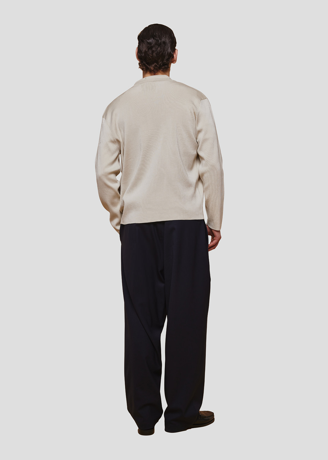 SEVEN GAUGE: CAMICIA CON ZIP IN COTONE LEGGERO AVORIO