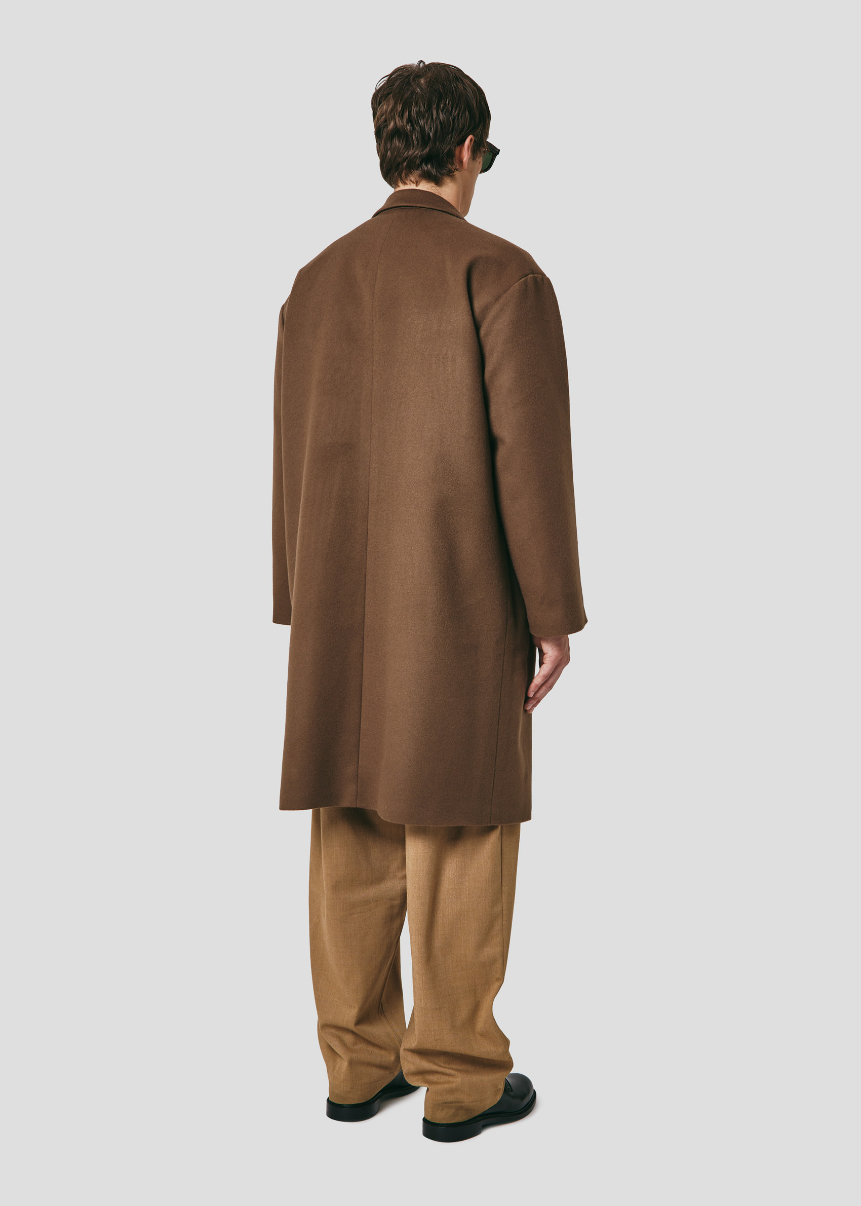 SEVEN GAUGE: CASHMERE BLEND COAT  TORTORA