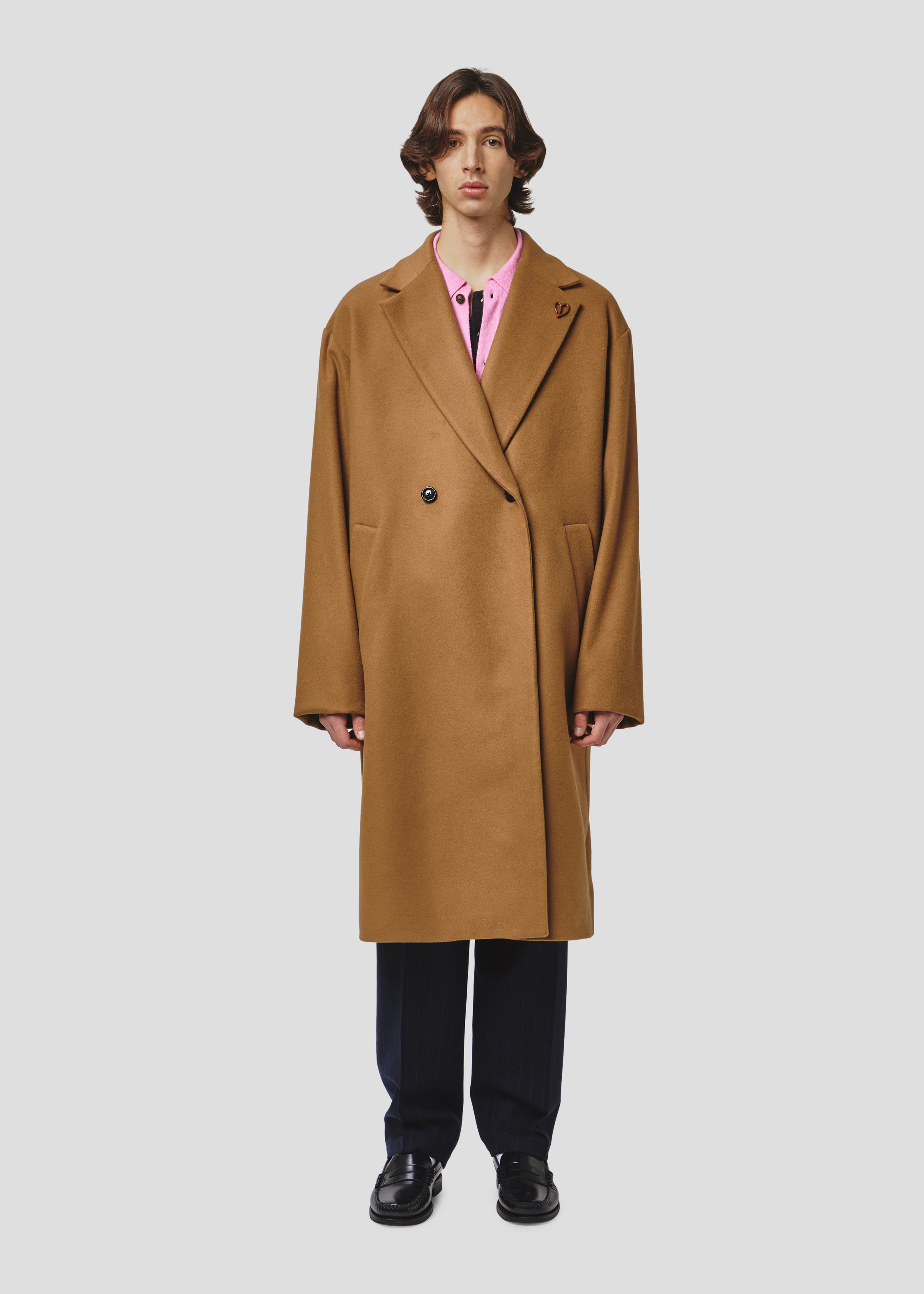 ジャケット・アウター Camel Cashmere Double Breasted Long Coat Seven Gauge COAT DOUBLE BREAST CASHMERE BLEND LONG CAMEL | Seven Gauge