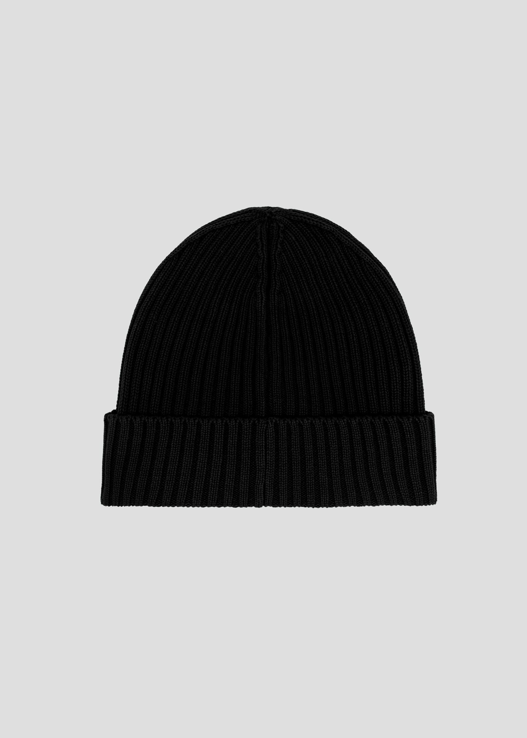 SEVEN GAUGE: COTTON BEANIE BLACK