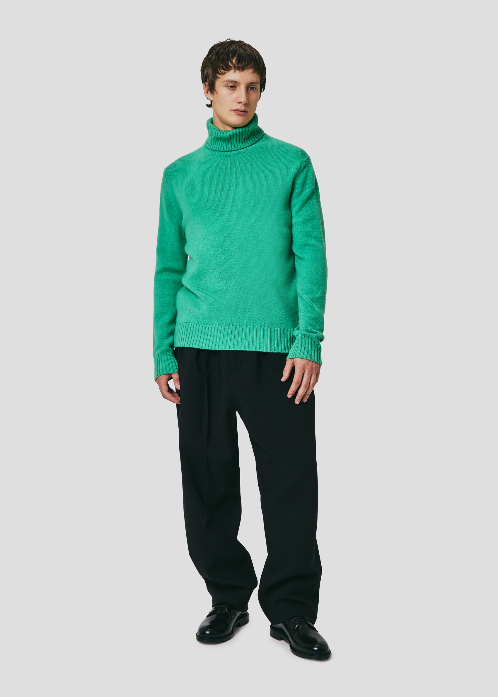 SEVEN GAUGE: MAGLIA COLLO ALTO IN LANA FELCE