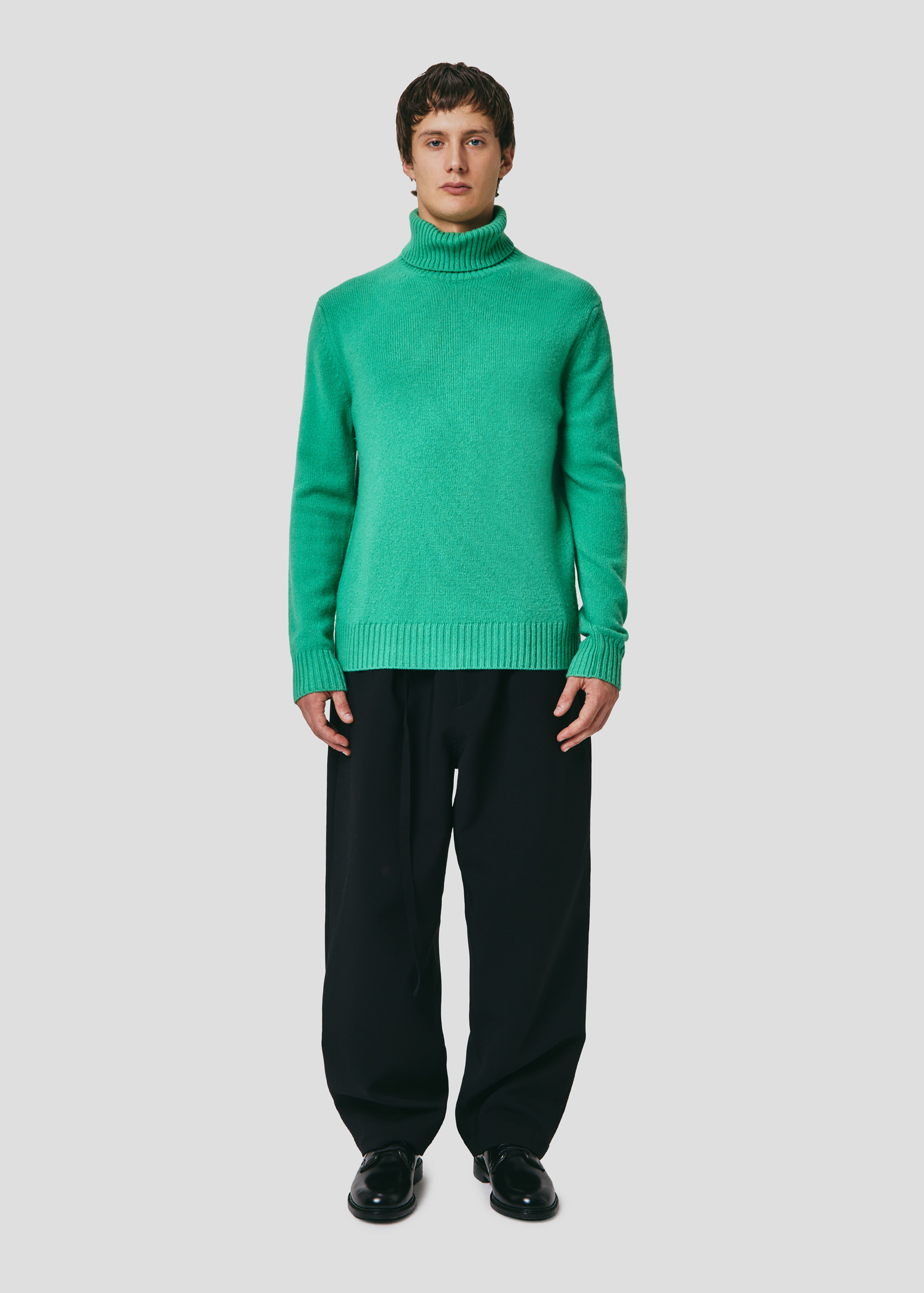 SEVEN GAUGE: MAGLIA COLLO ALTO IN LANA FELCE