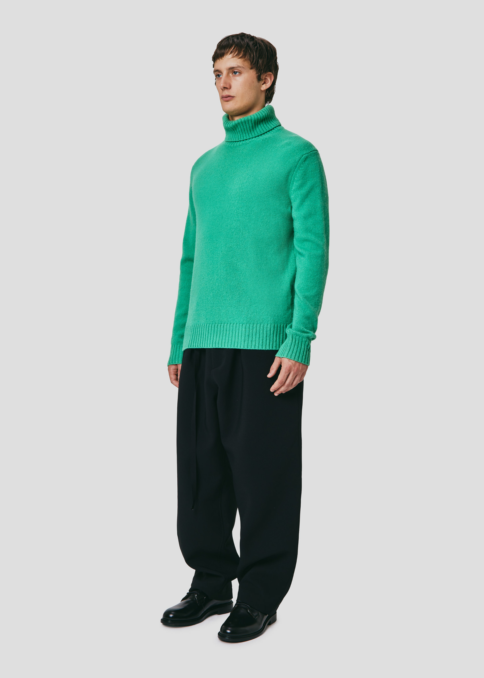 SEVEN GAUGE: MAGLIA COLLO ALTO IN LANA FELCE