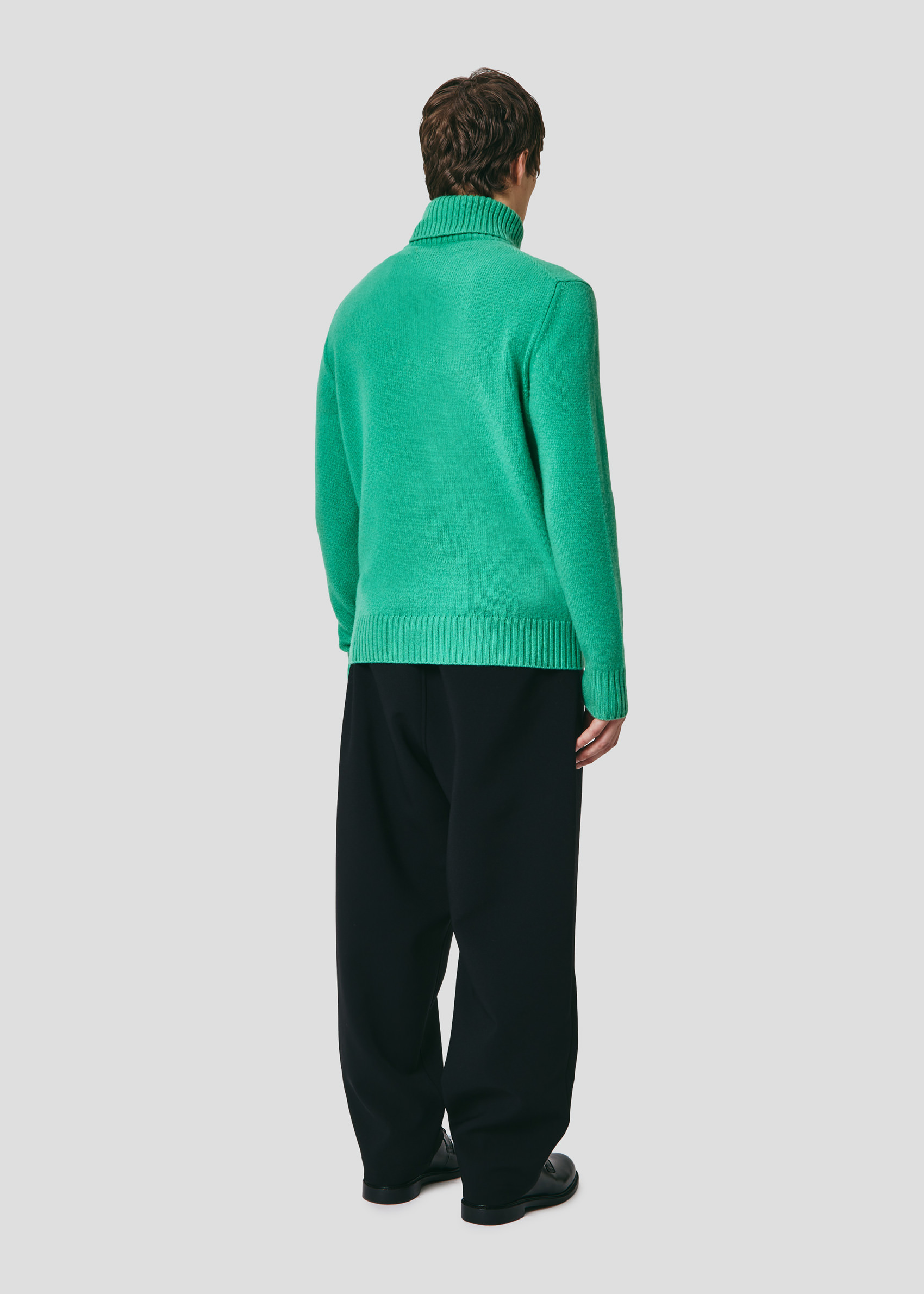 SEVEN GAUGE: MAGLIA COLLO ALTO IN LANA FELCE