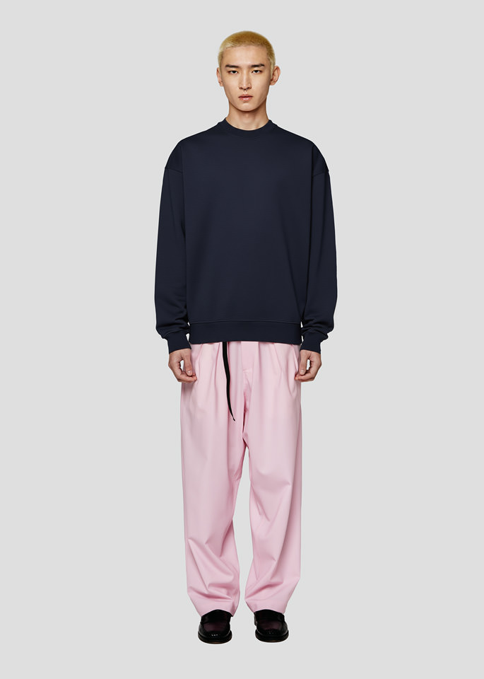 SEVEN GAUGE: FELPA GIROCOLLO BLU