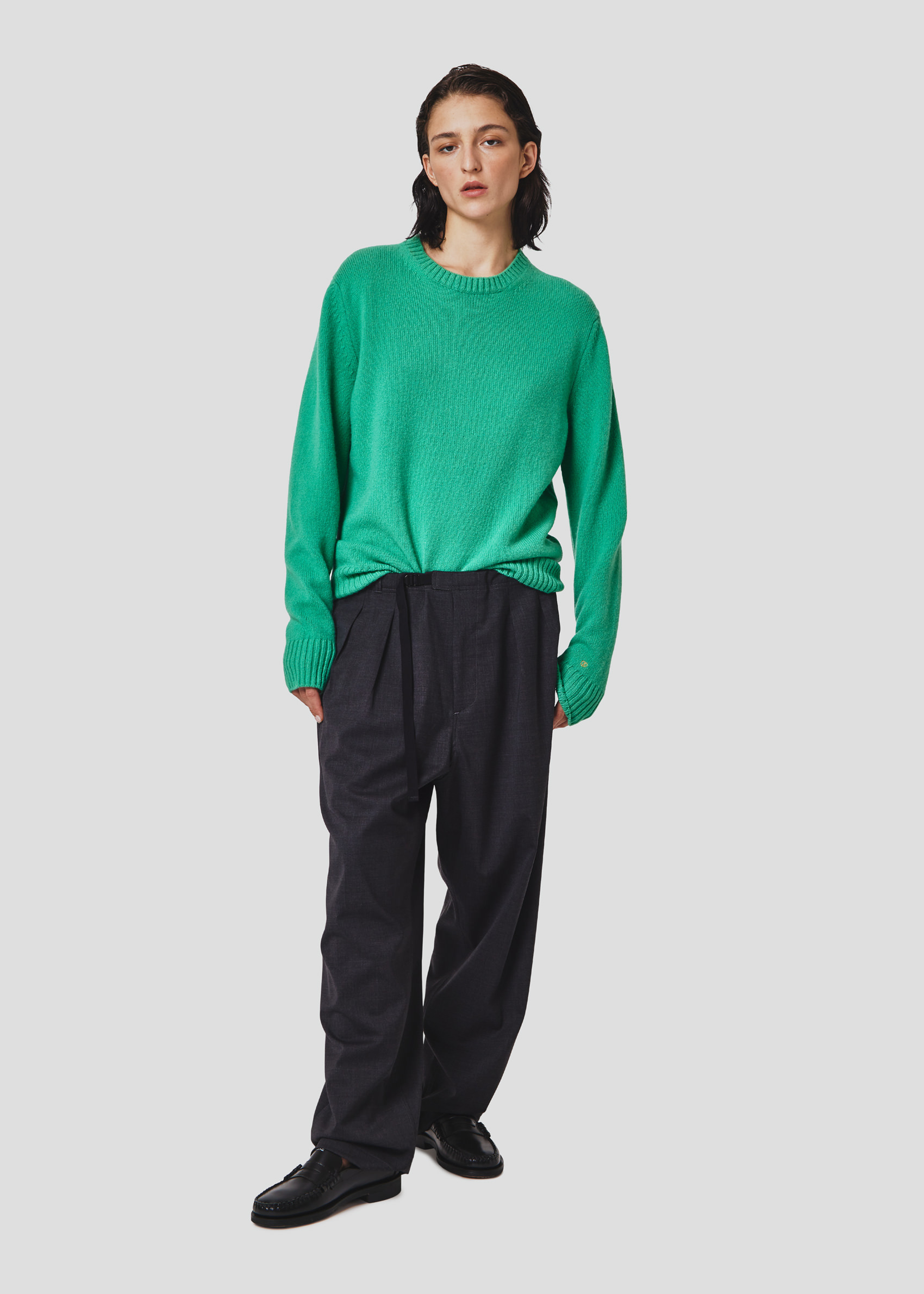 SEVEN GAUGE: CREW NECK SWEATER FELCE