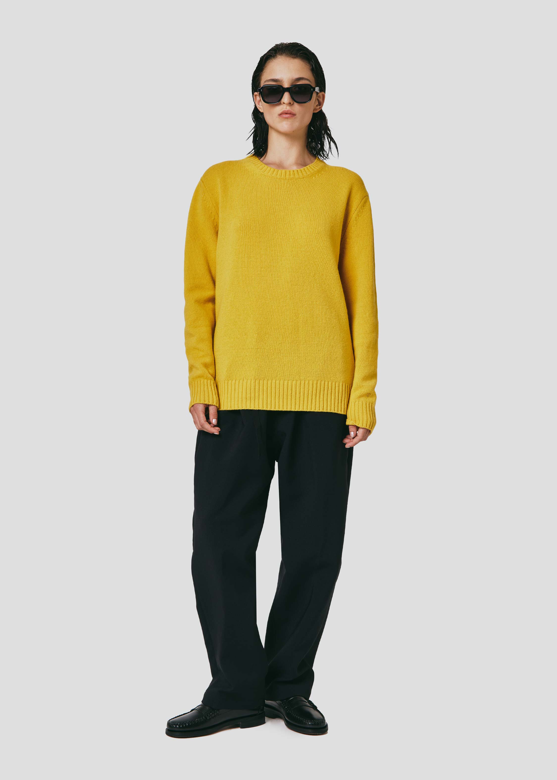 Mustard crew neck sweater 2025