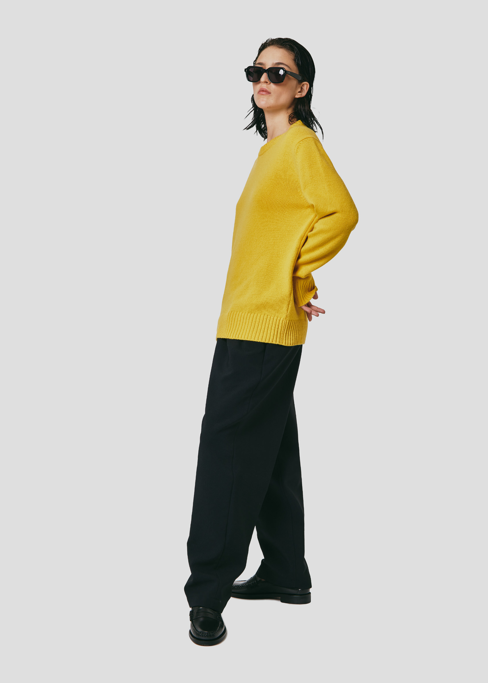 SEVEN GAUGE: MAGLIA GIROCOLLO IN LANA GIALLO