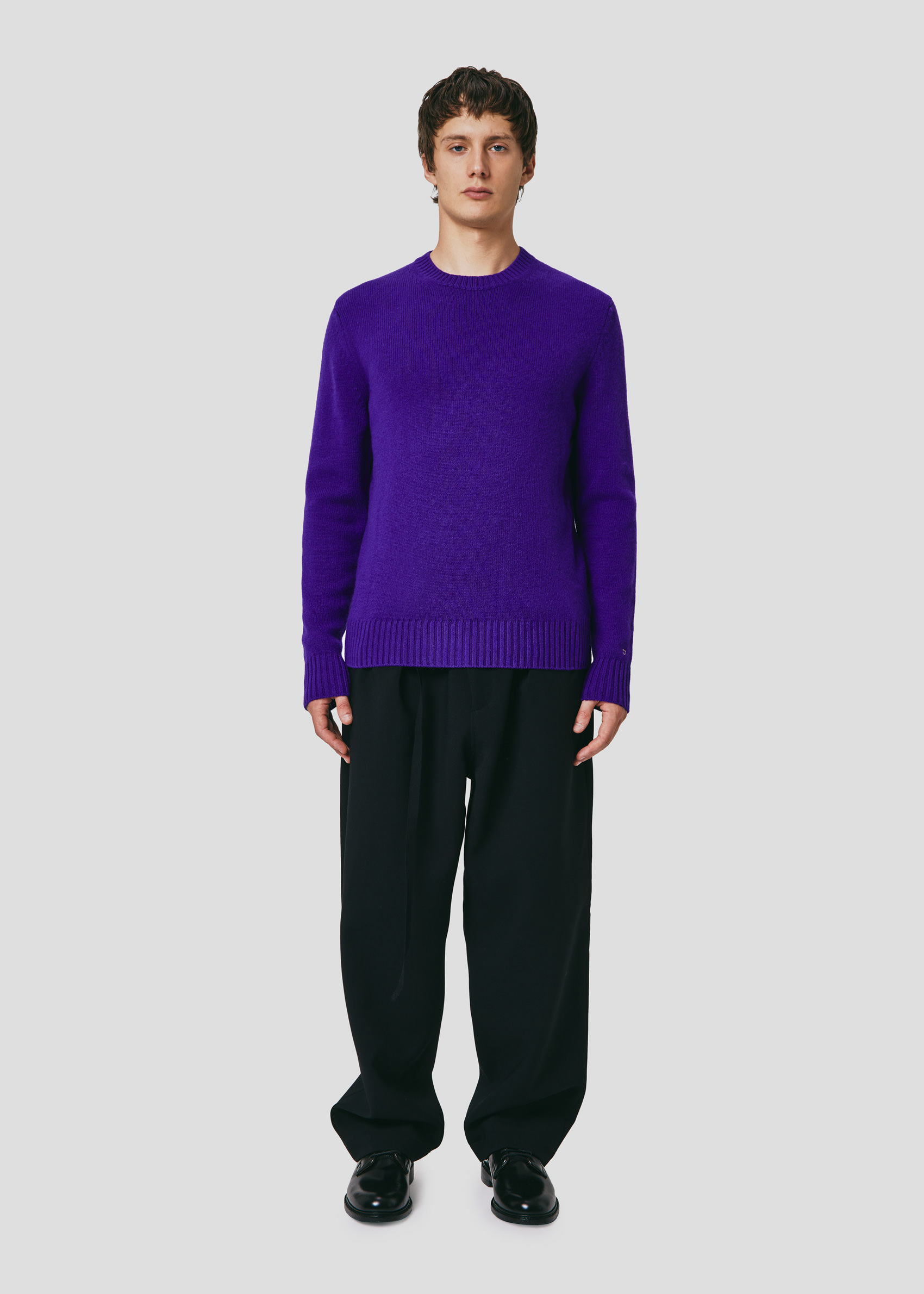 SEVEN GAUGE: CREW NECK SWEATER PURPLE