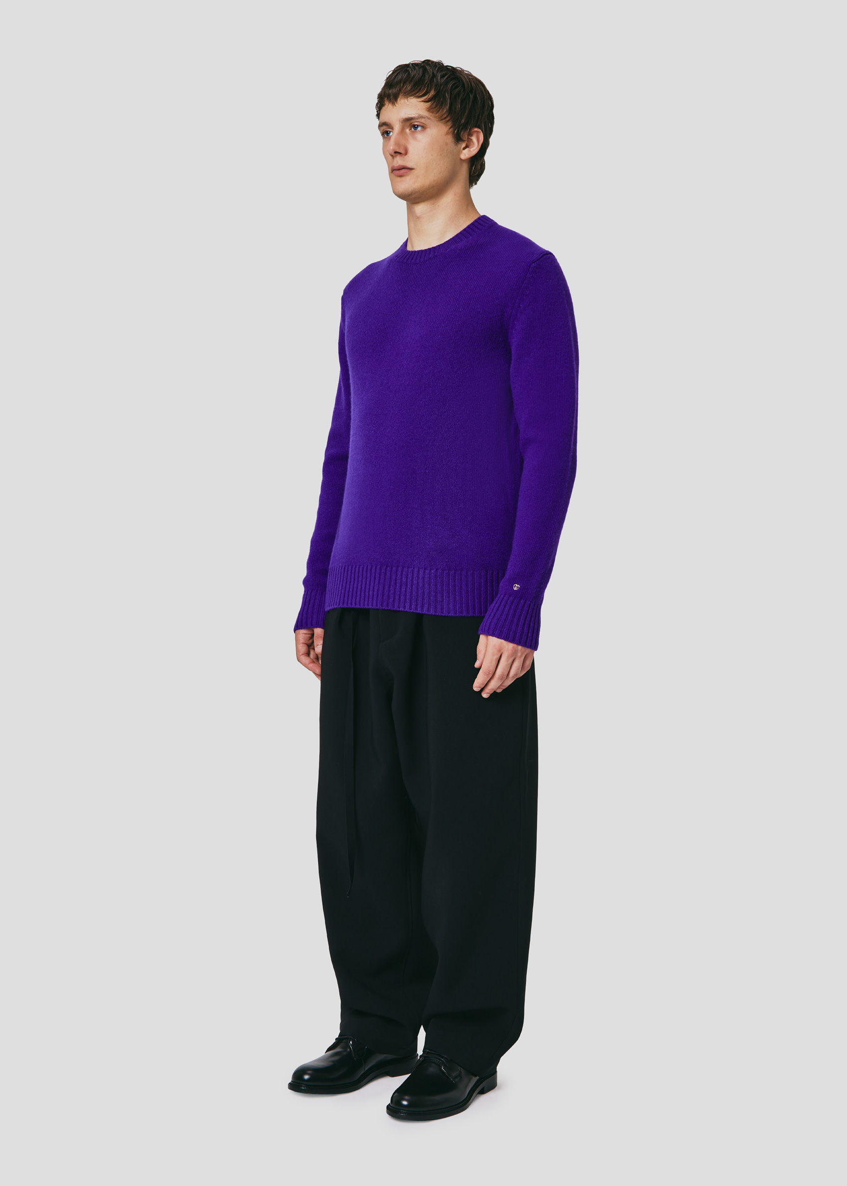 SEVEN GAUGE: CREW NECK SWEATER PURPLE