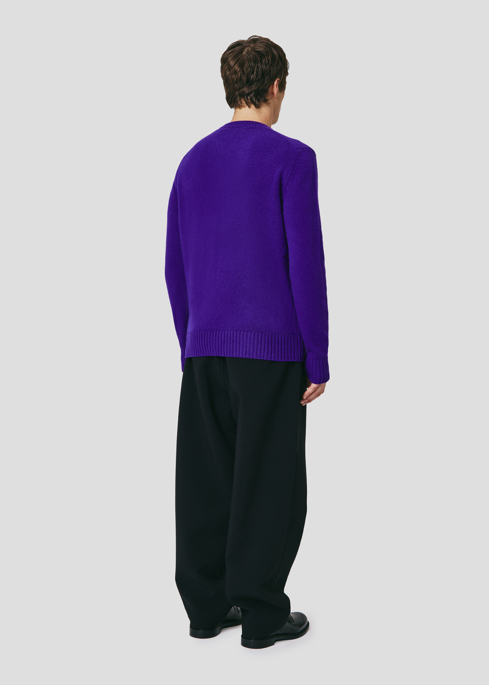 SEVEN GAUGE: CREW NECK SWEATER PURPLE