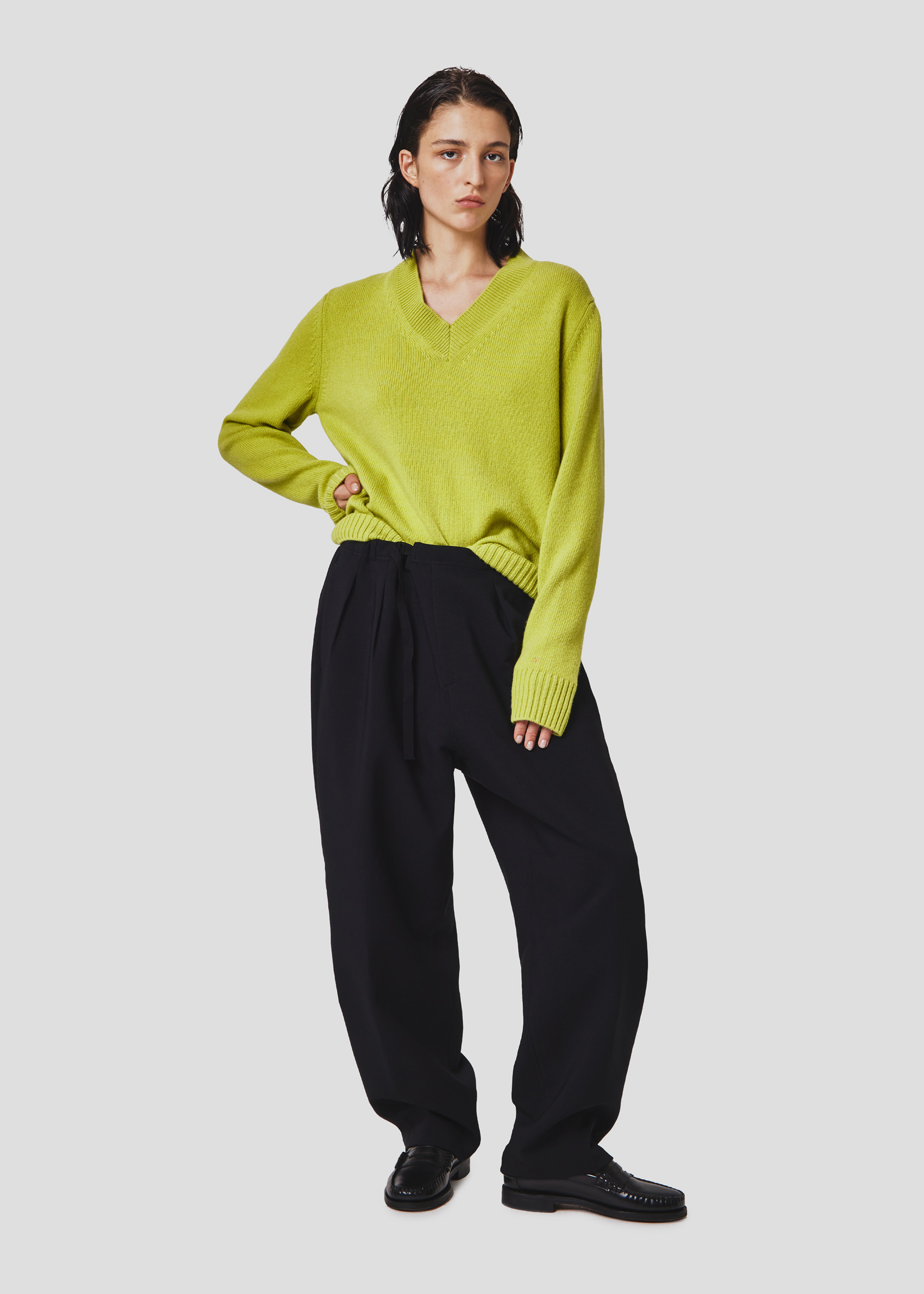 SEVEN GAUGE: PULLOVER SCOLLO A V ACIDO