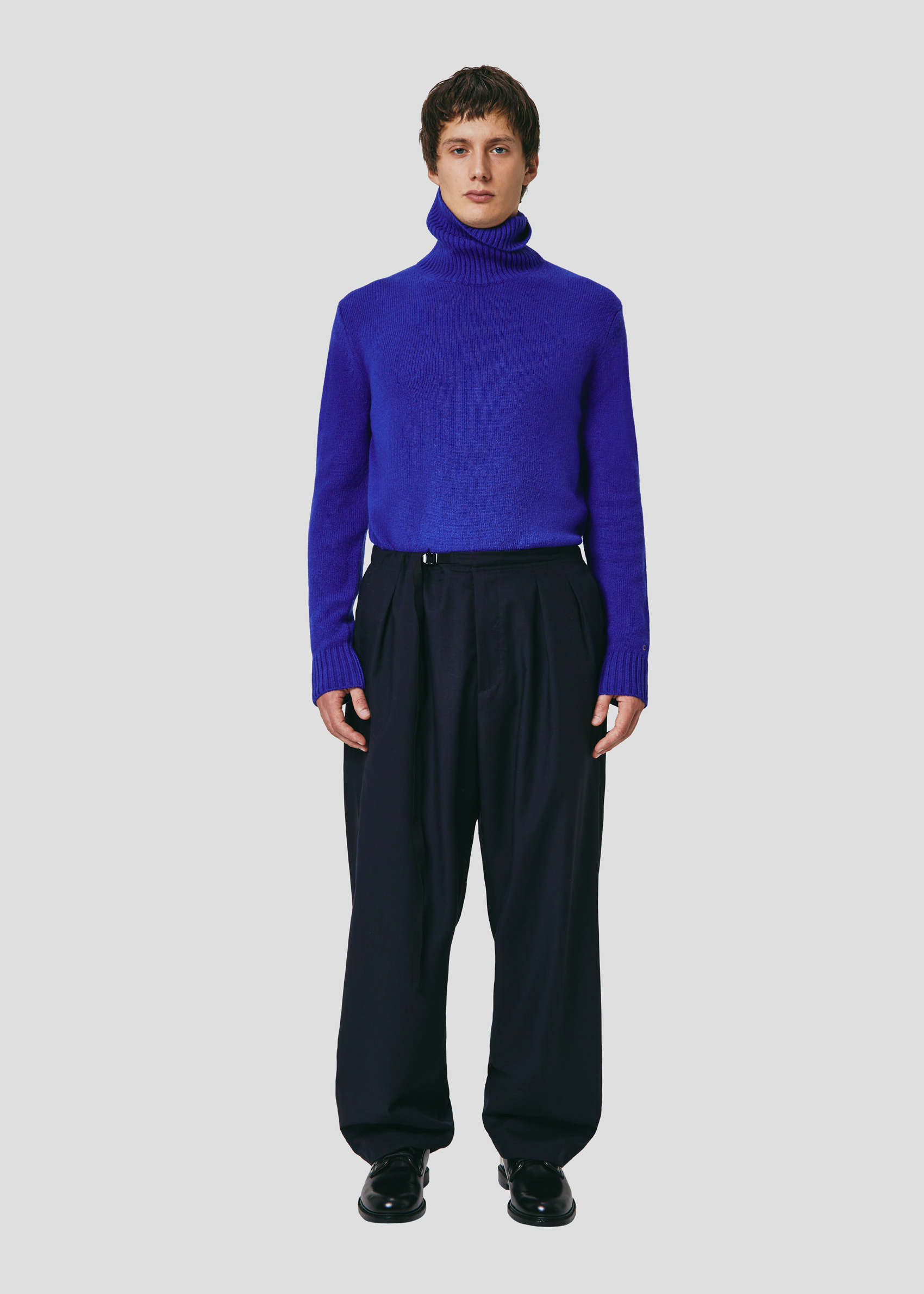 SEVEN GAUGE: TROPICAL WOOL TROUSERS BLUE