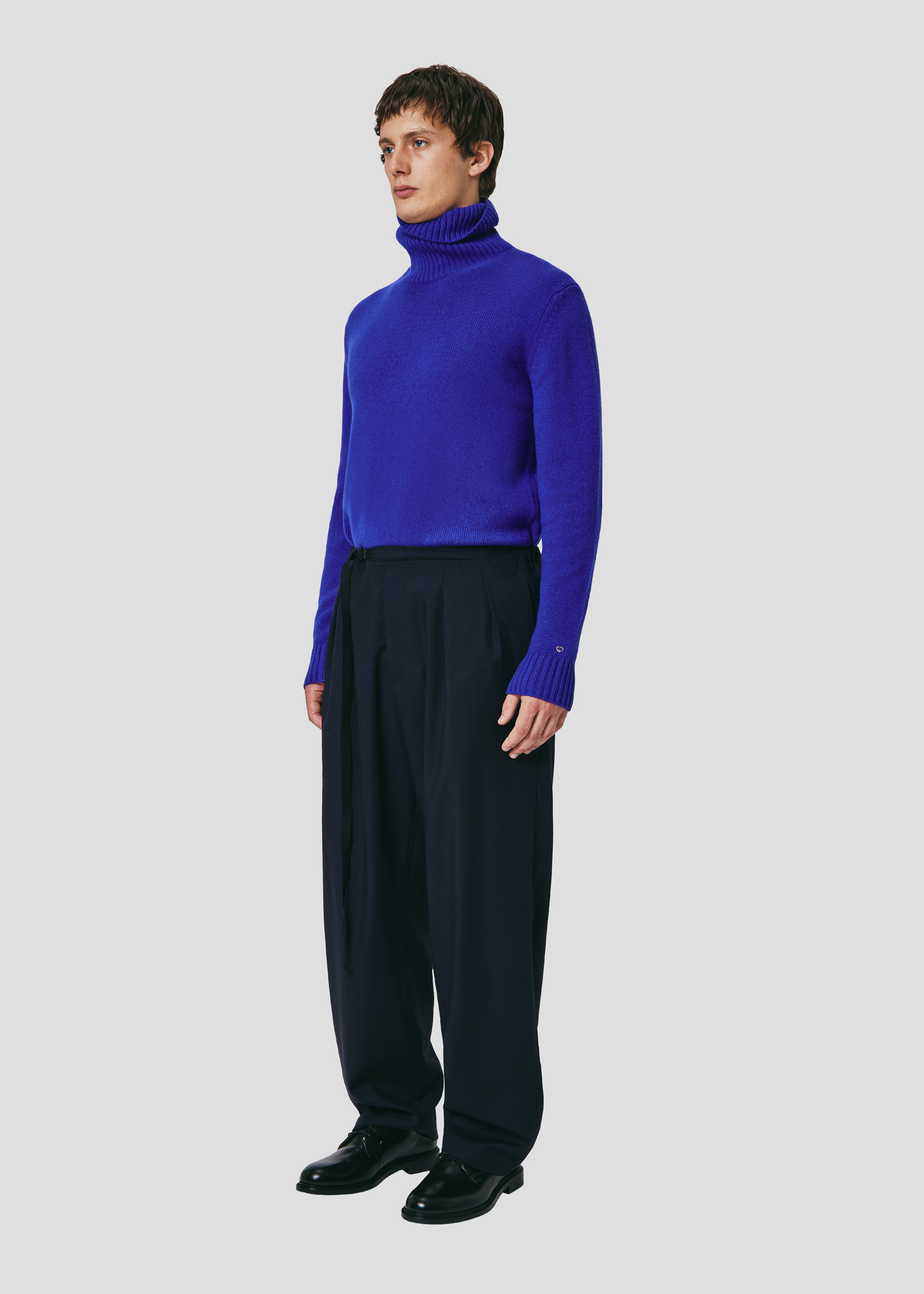 SEVEN GAUGE: TROPICAL WOOL TROUSERS BLUE