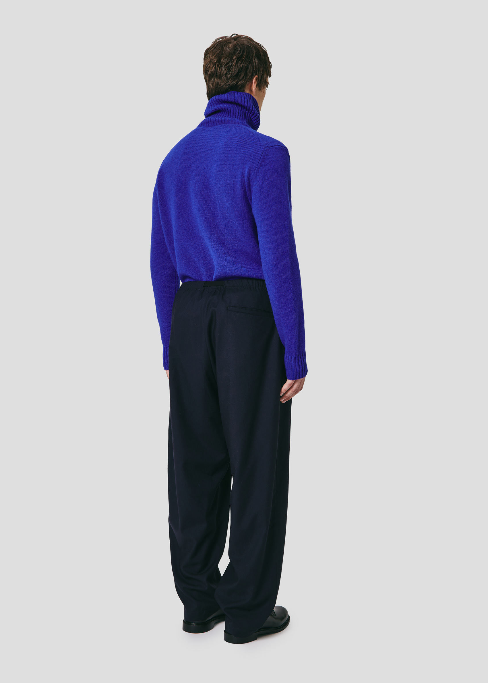 SEVEN GAUGE: TROPICAL WOOL TROUSERS BLUE