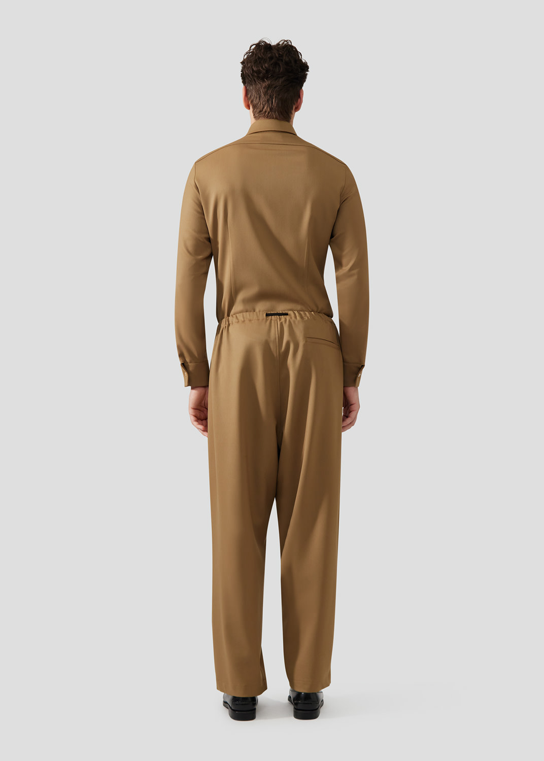 SEVEN GAUGE: CAMEL WOOL TROUSERS
