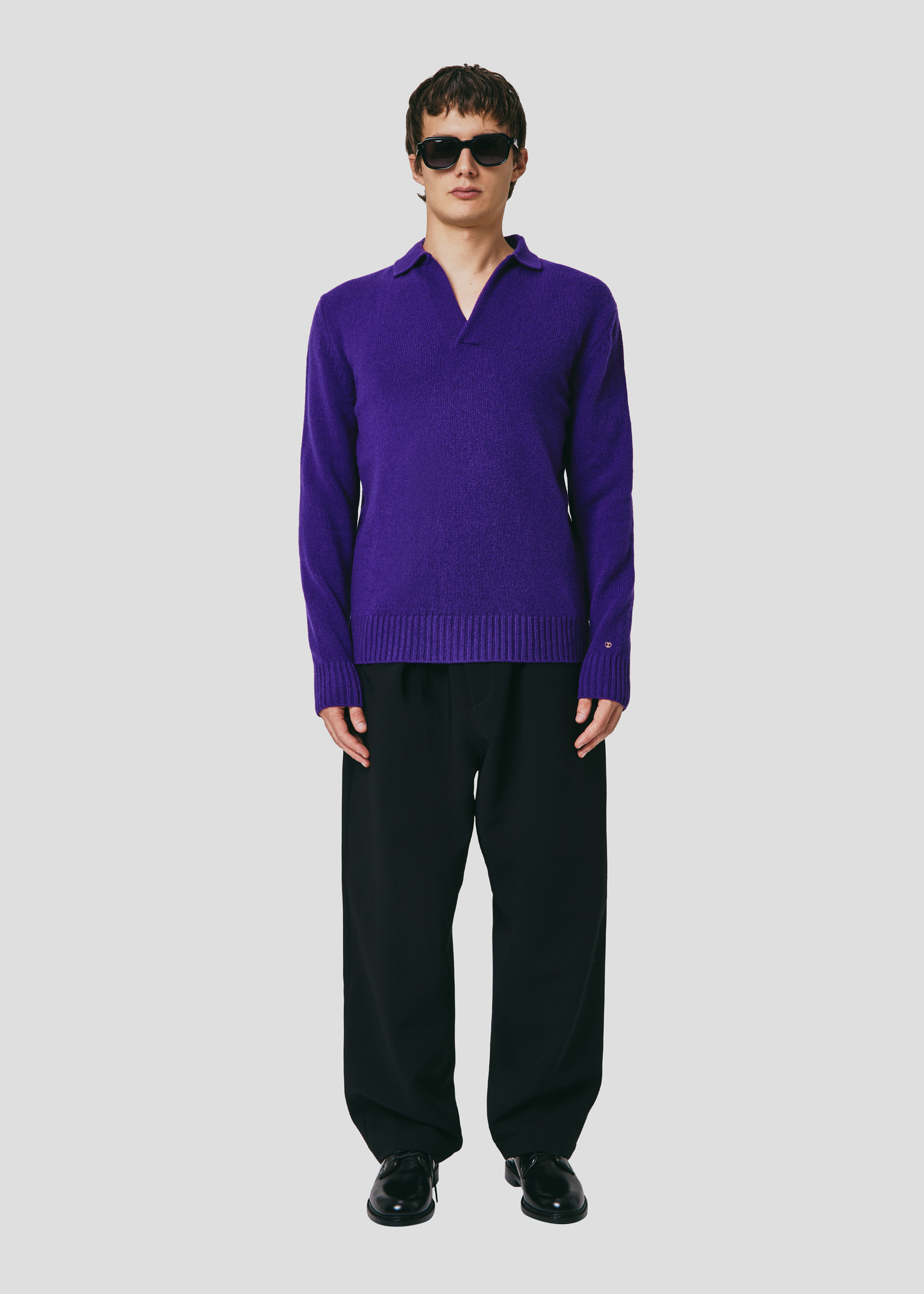 SEVEN GAUGE: WOOL POLO PURPLE