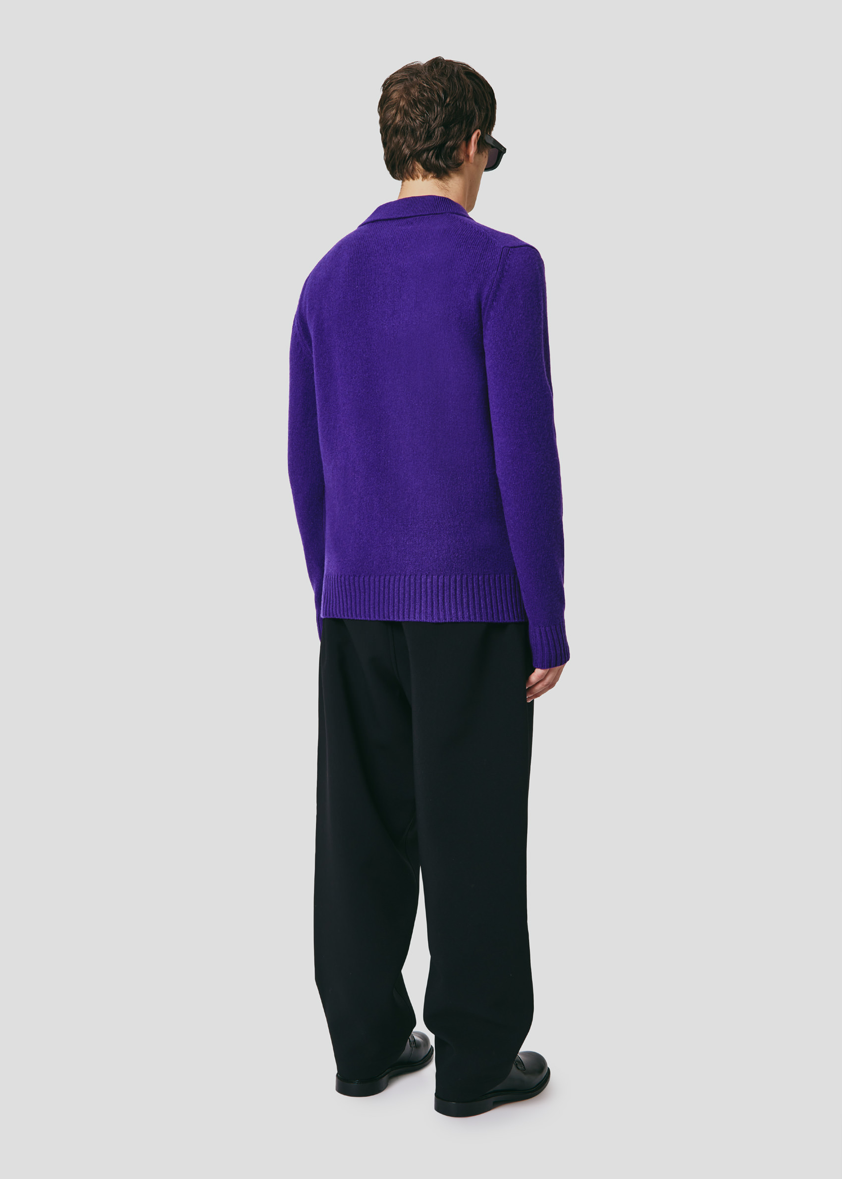 SEVEN GAUGE: WOOL POLO PURPLE