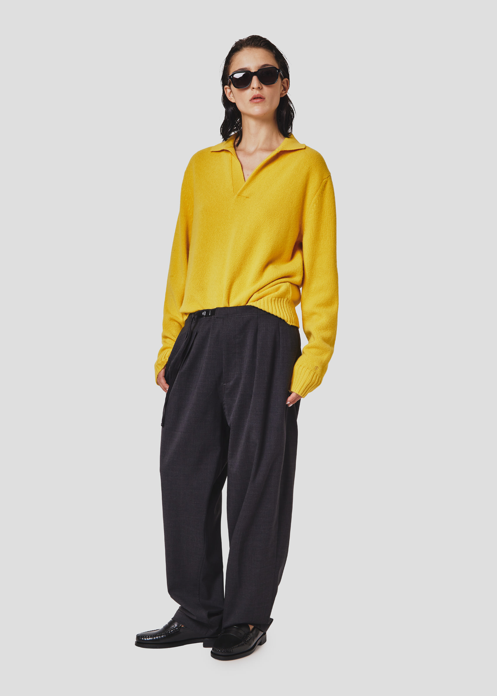 SEVEN GAUGE: WOOL POLO YELLOW