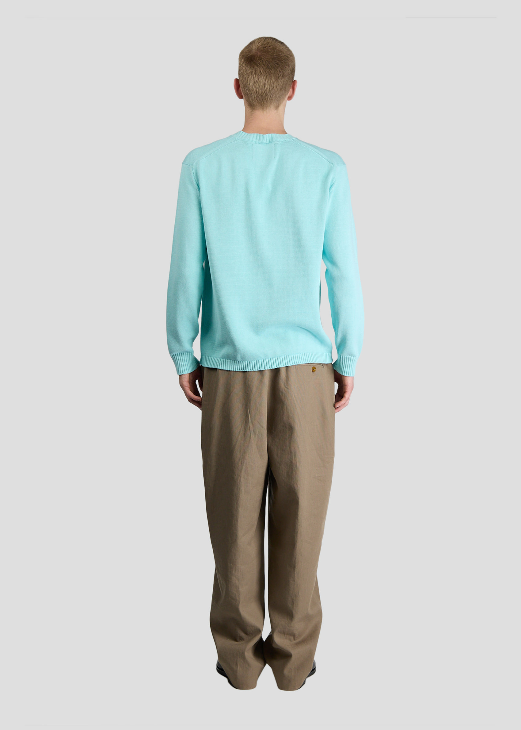 SEVEN GAUGE: COTTON PULLOVER CREWNECK ACQUA