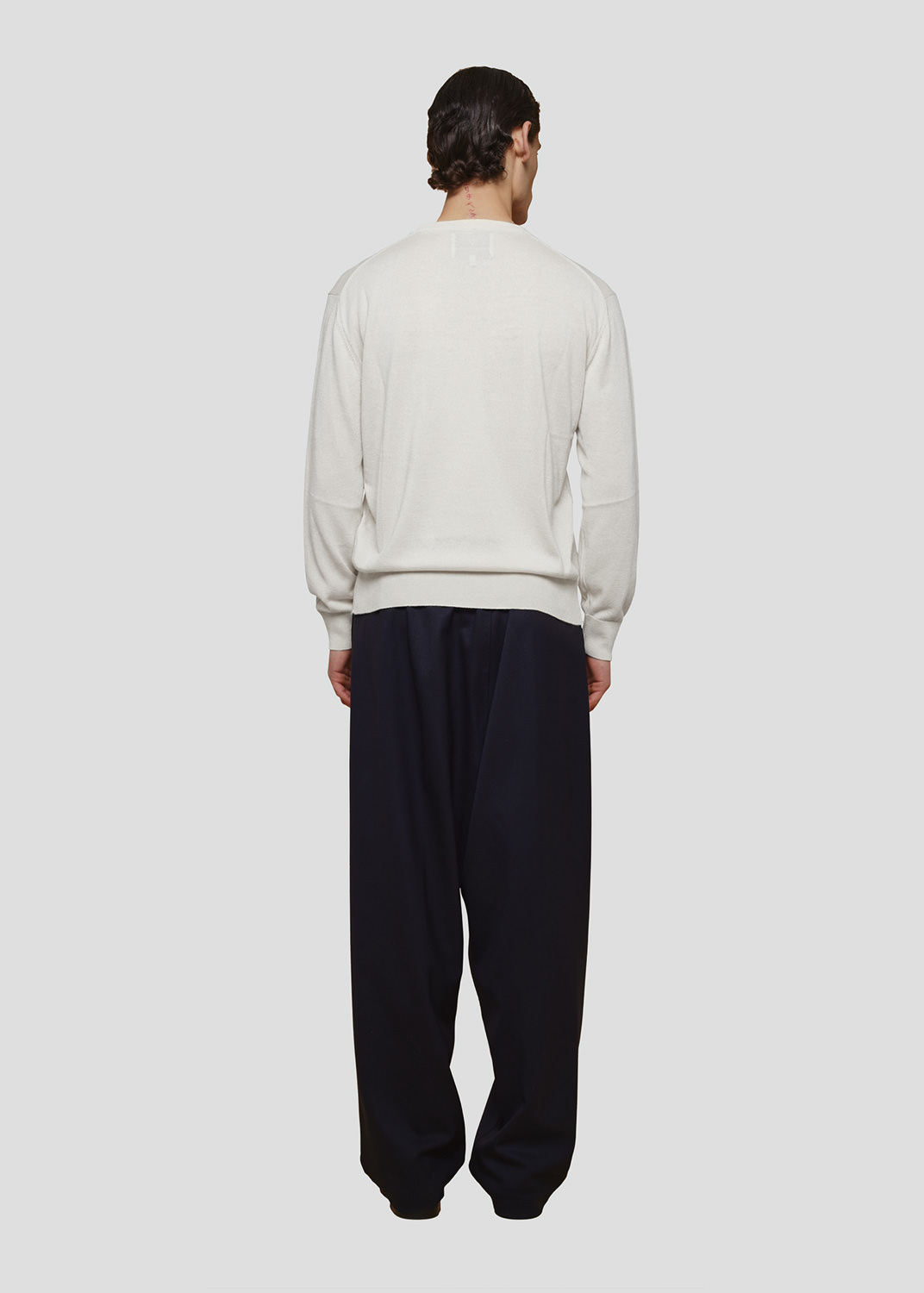 SEVEN GAUGE: PULLOVER LYOCELL GIROCOLLO M/L PANNA