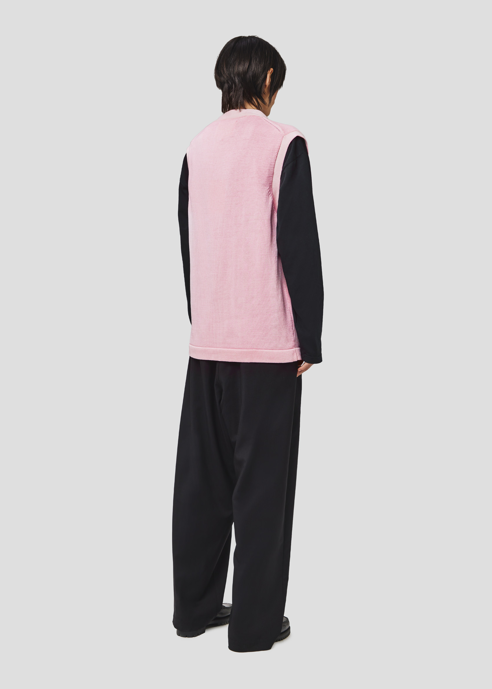SEVEN GAUGE: GILET IN COTONE ROSA