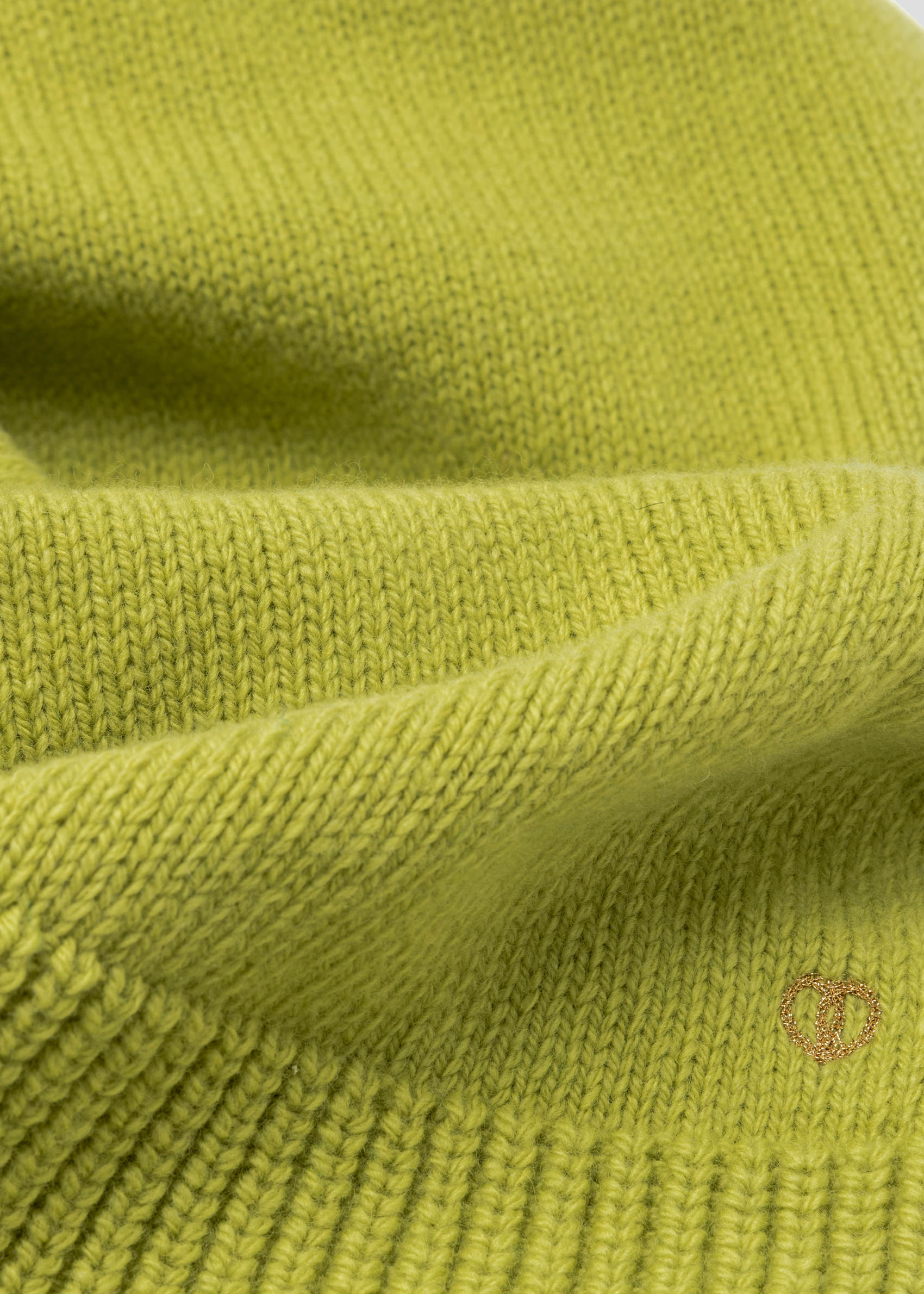 SEVEN GAUGE: WOOL SCARF ACID GREEN