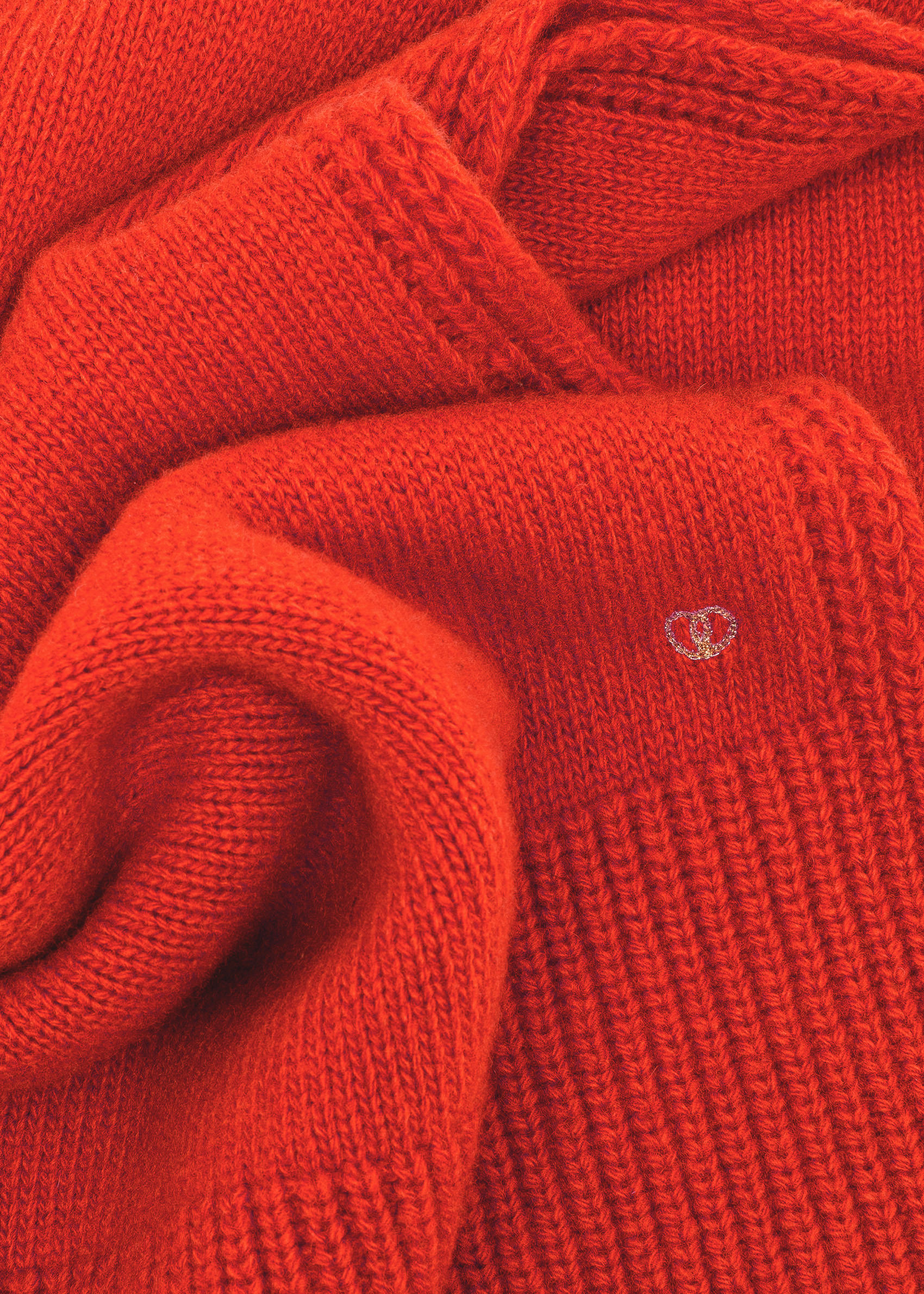 SEVEN GAUGE: SCIARPA IN MAGLIA ARANCIONE