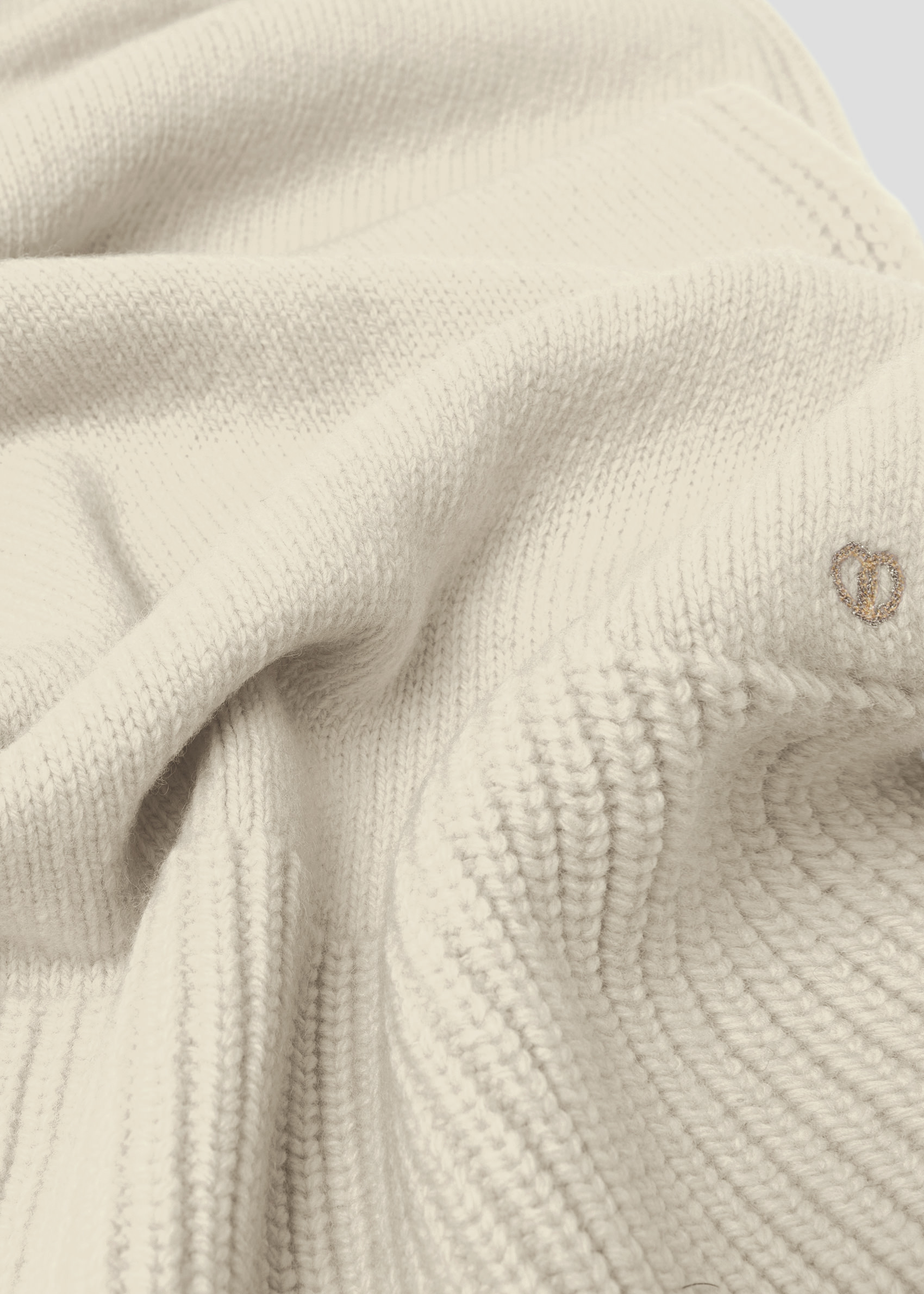 SEVEN GAUGE: SCIARPA IN MAGLIA PANNA