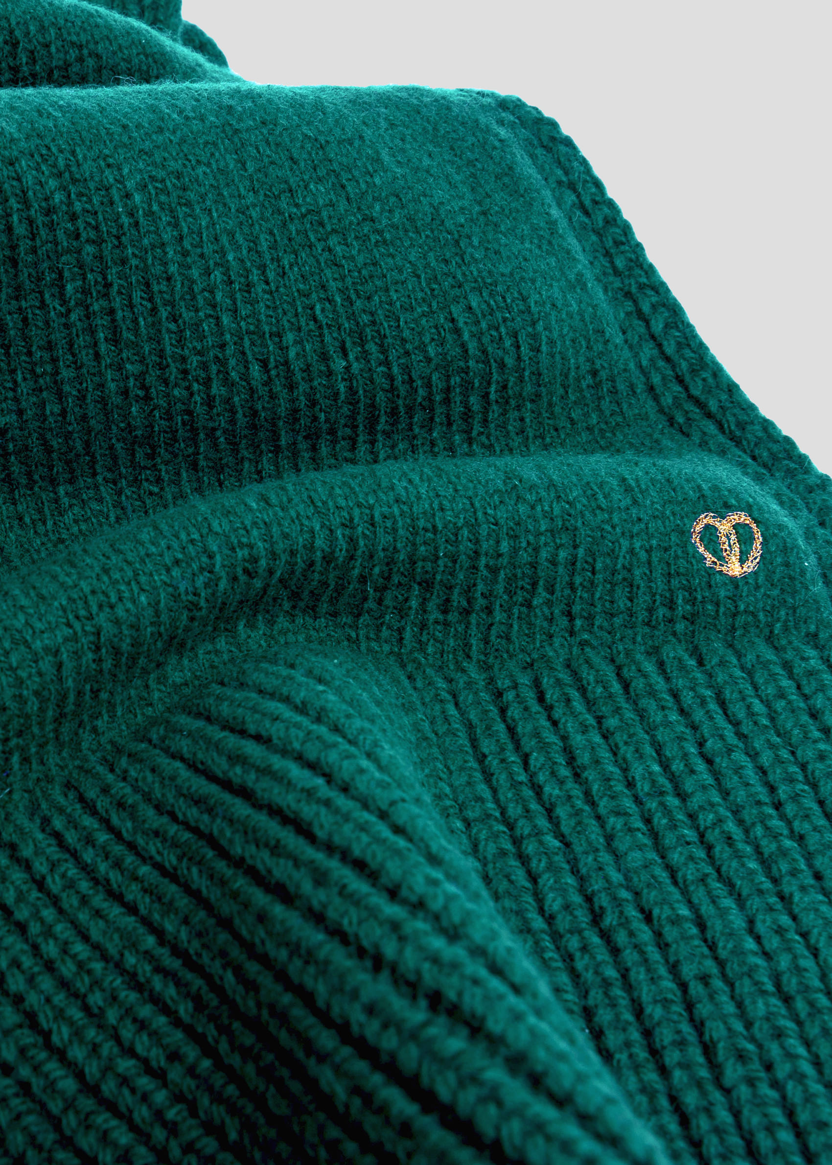 SEVEN GAUGE: WOOL SCARF GREEN